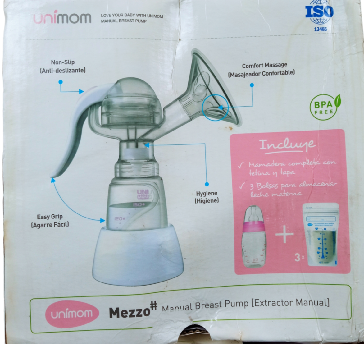 Extractor de leche manual