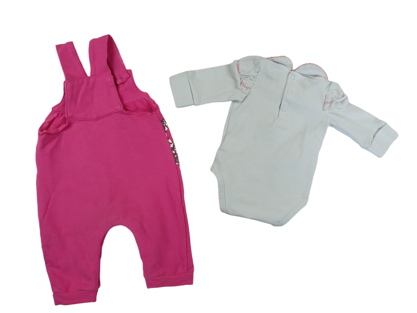 Conjunto jardinera-body / talla 0