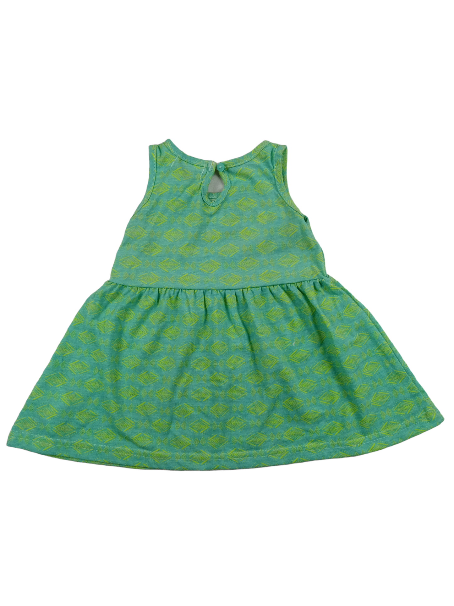 Vestido verde / 6-9 meses