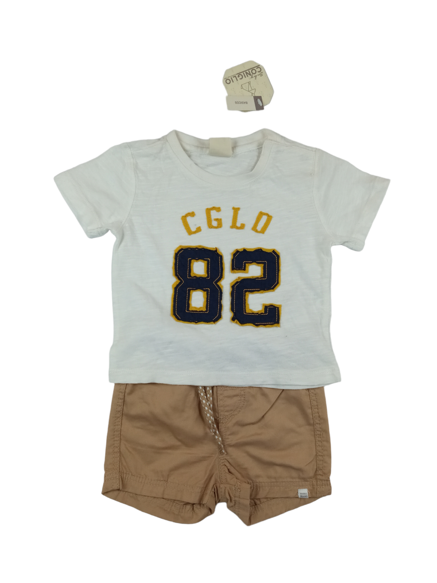 Conjunto short-polera / 6 meses