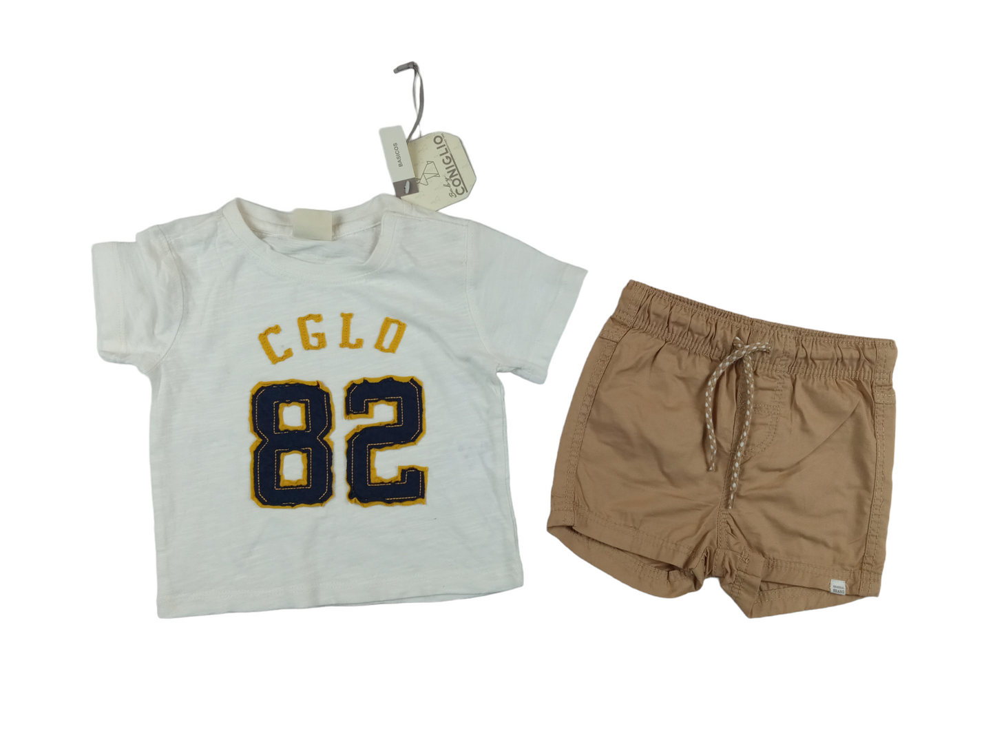 Conjunto short-polera / 6 meses