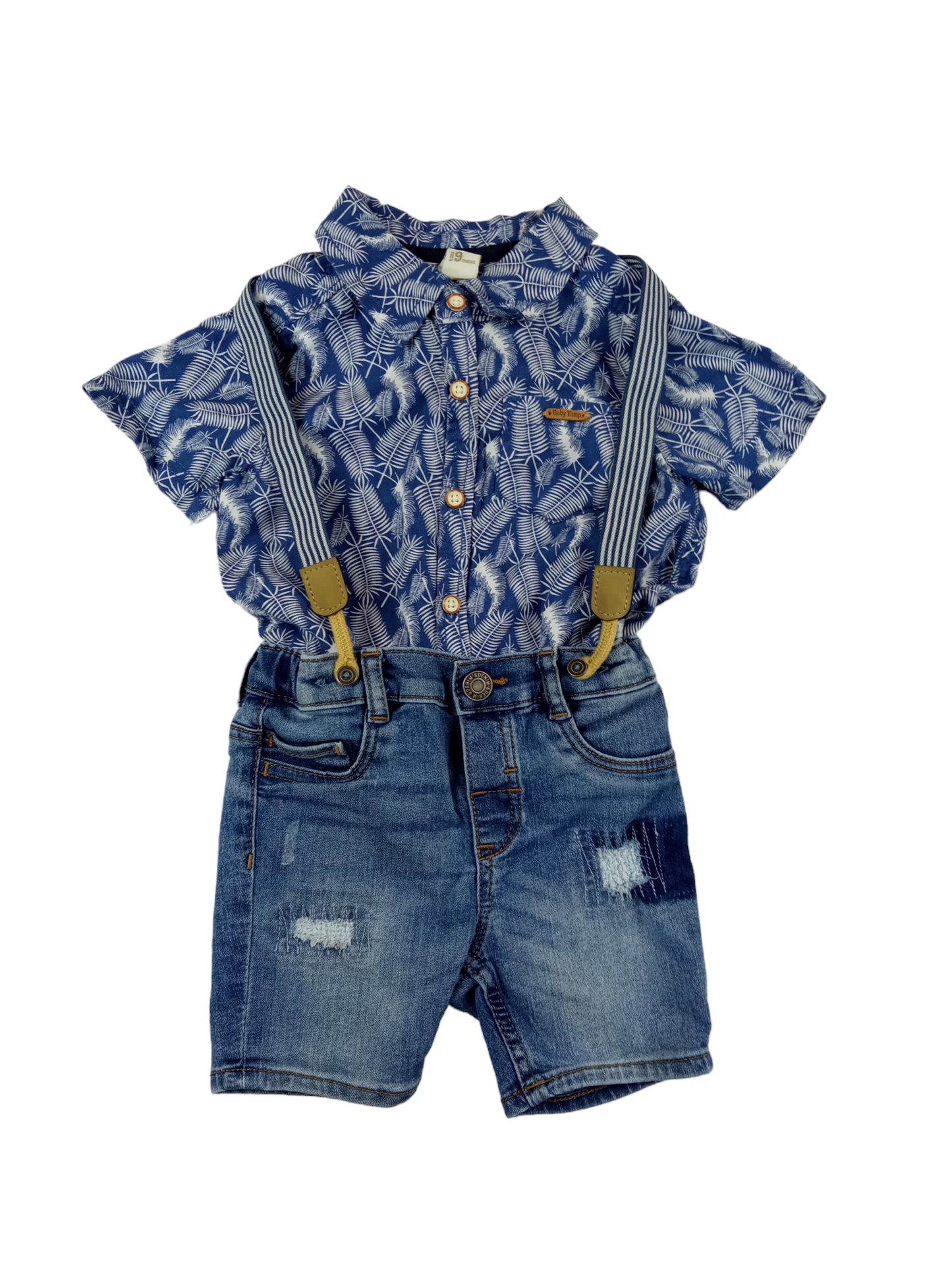 Conjunto short-camisa / 9 meses