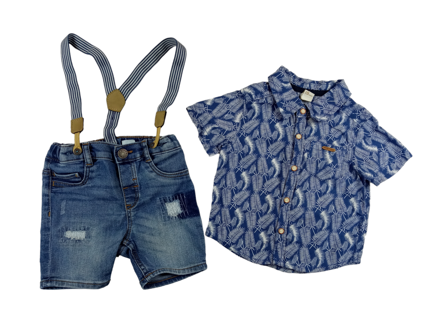 Conjunto short-camisa / 9 meses