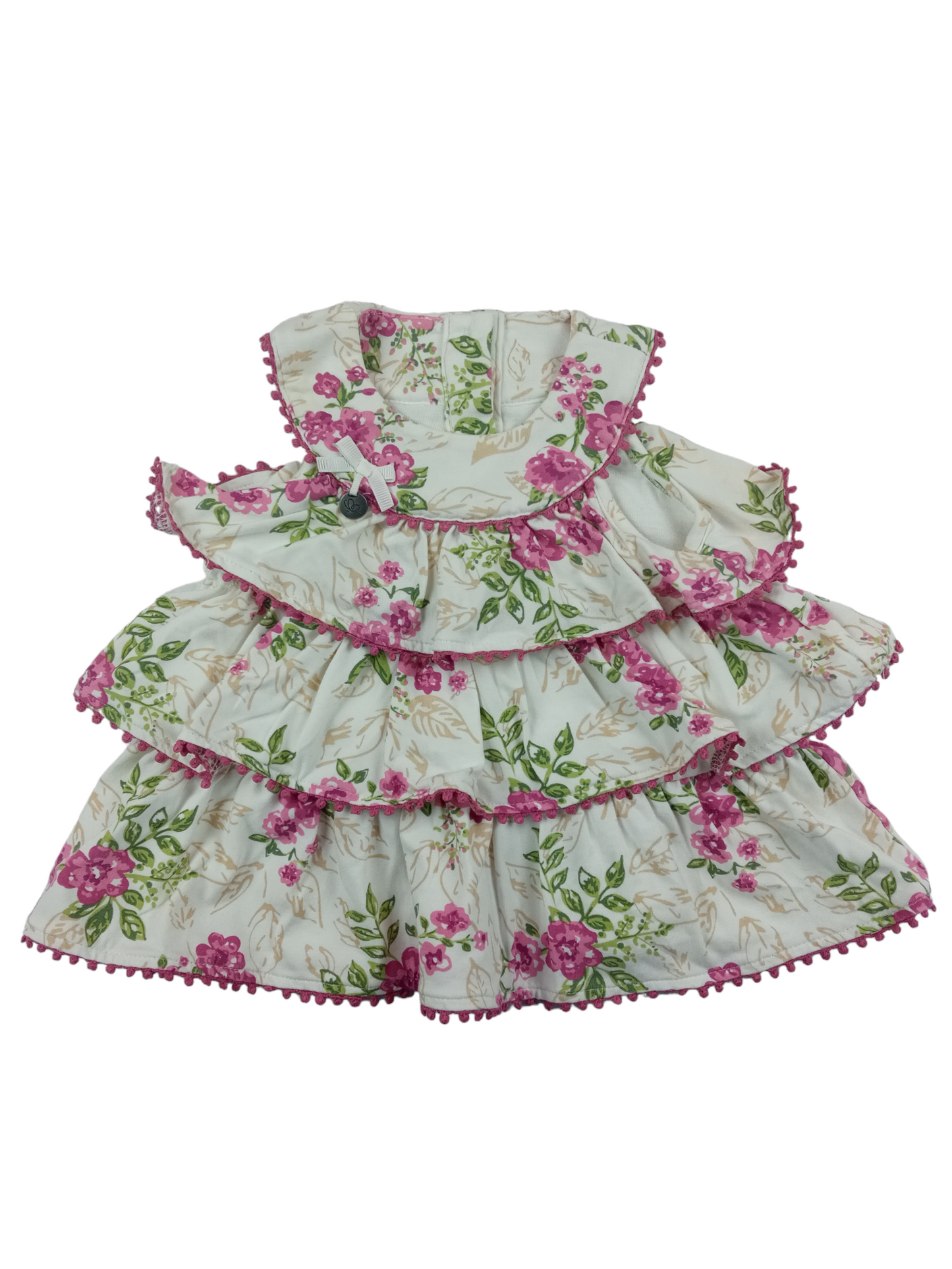 Vestido diseño vuelitos / 9 meses