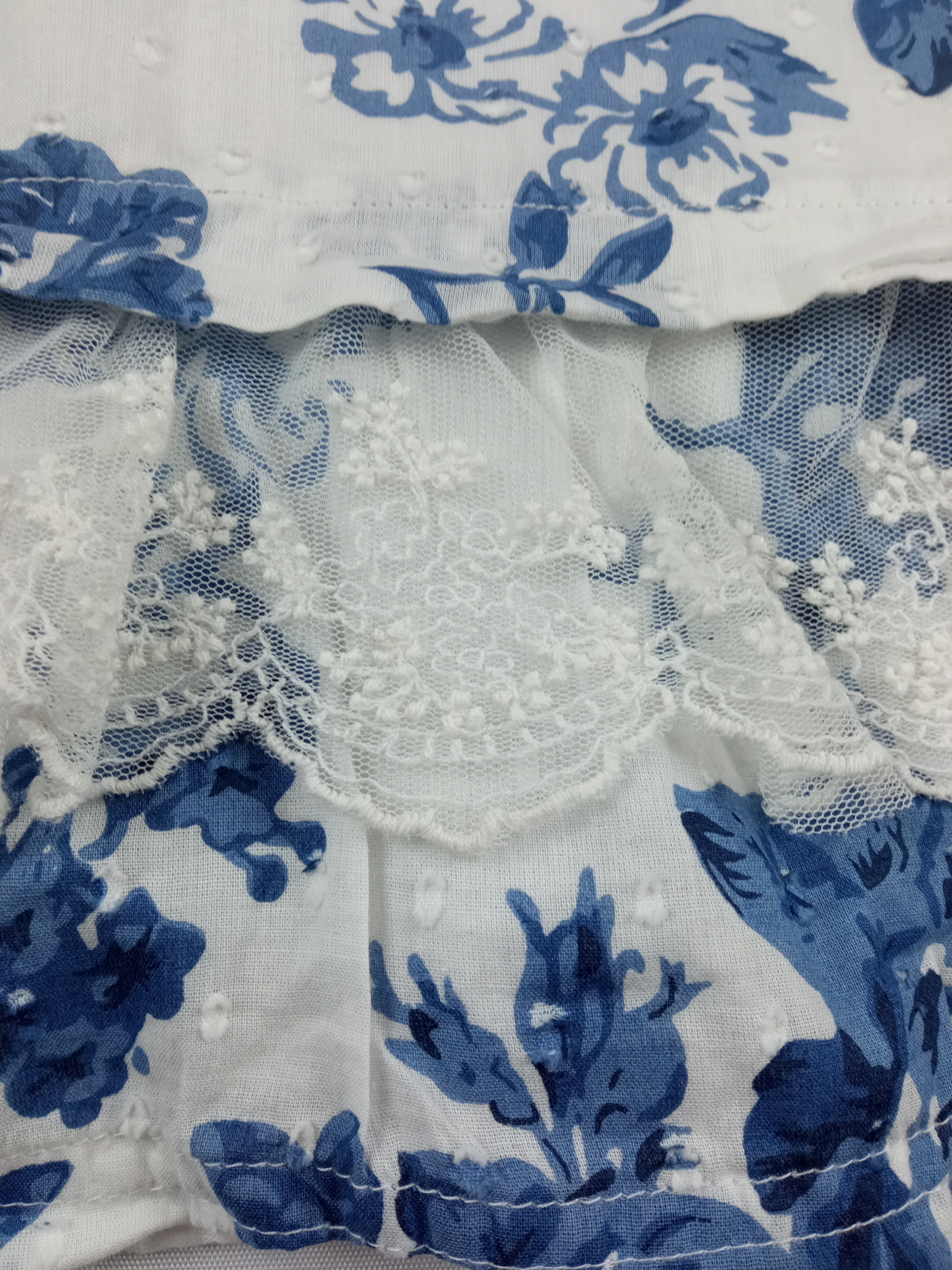 Vestido floreado azul / Talla 4