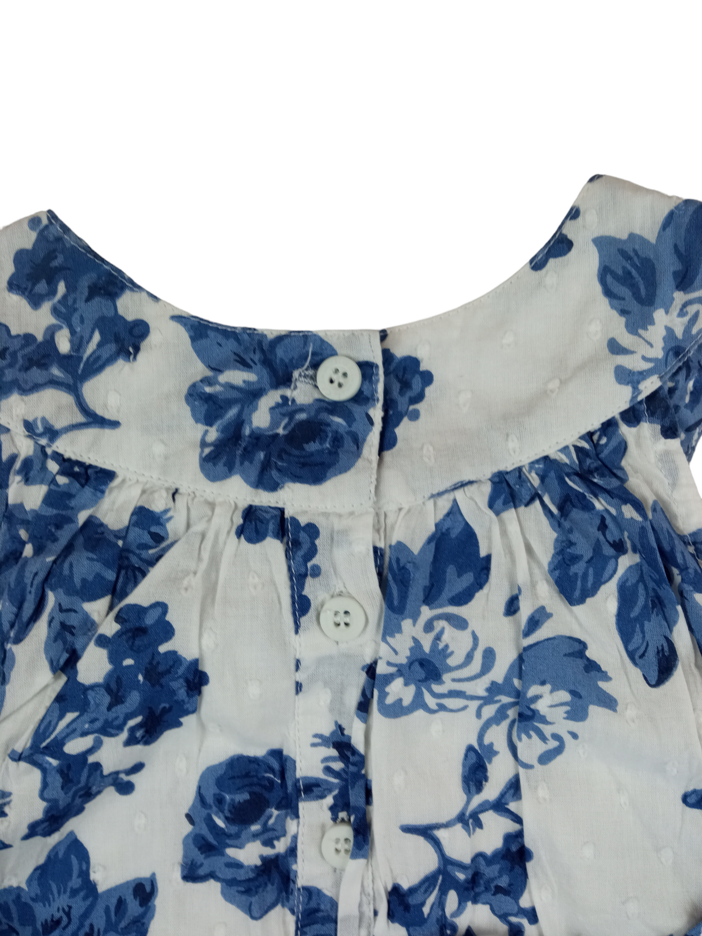 Vestido floreado azul / Talla 4