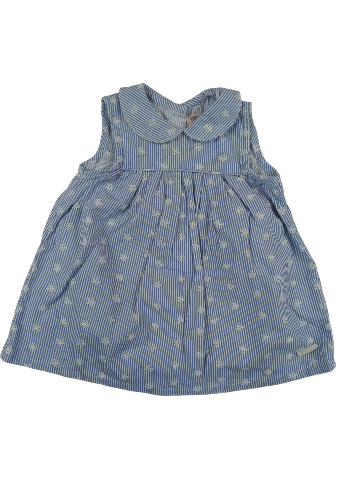 Vestido con diseño bordado / 6-9 meses