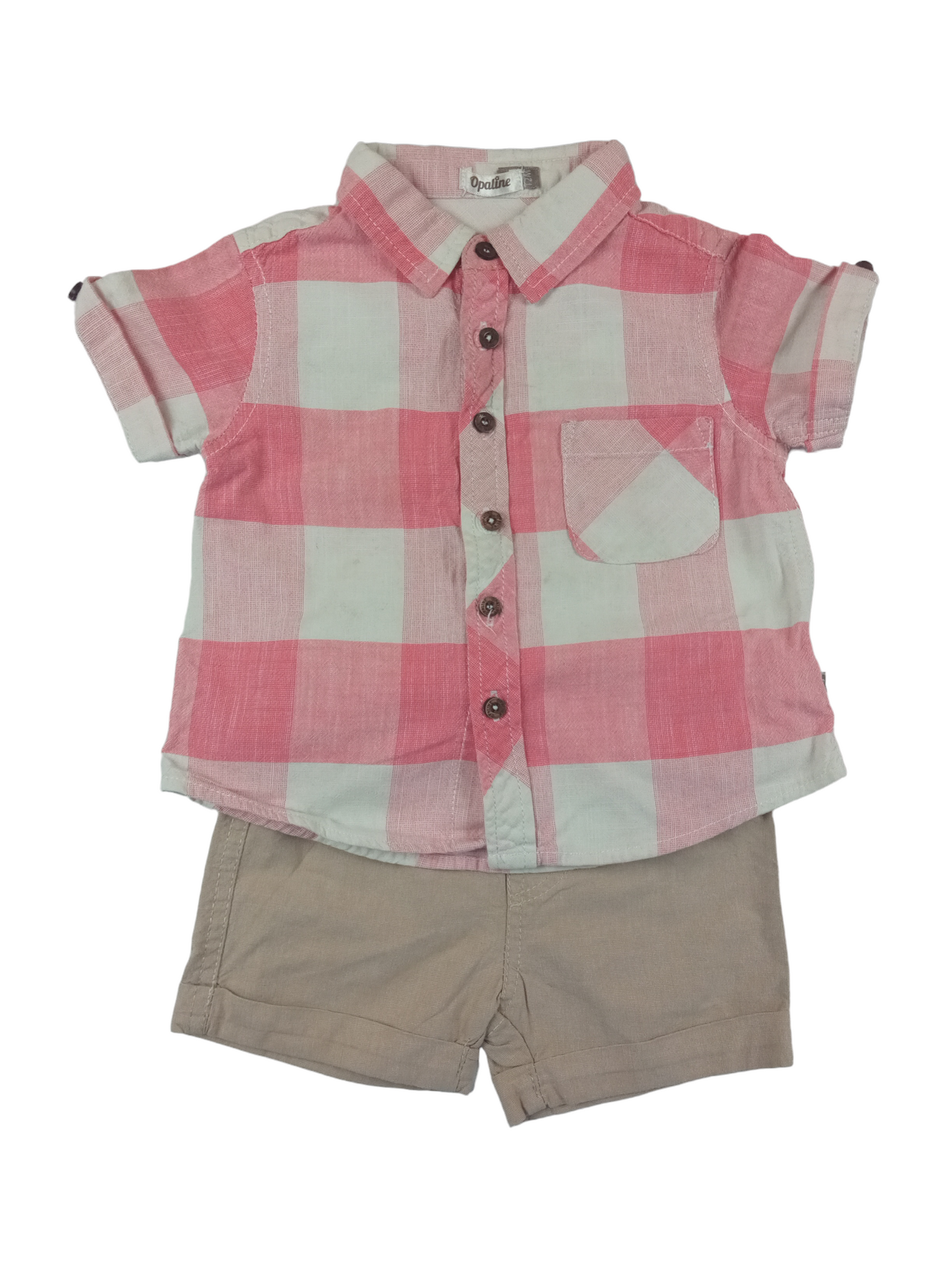 Conjunto short-camisa / 12-18 meses