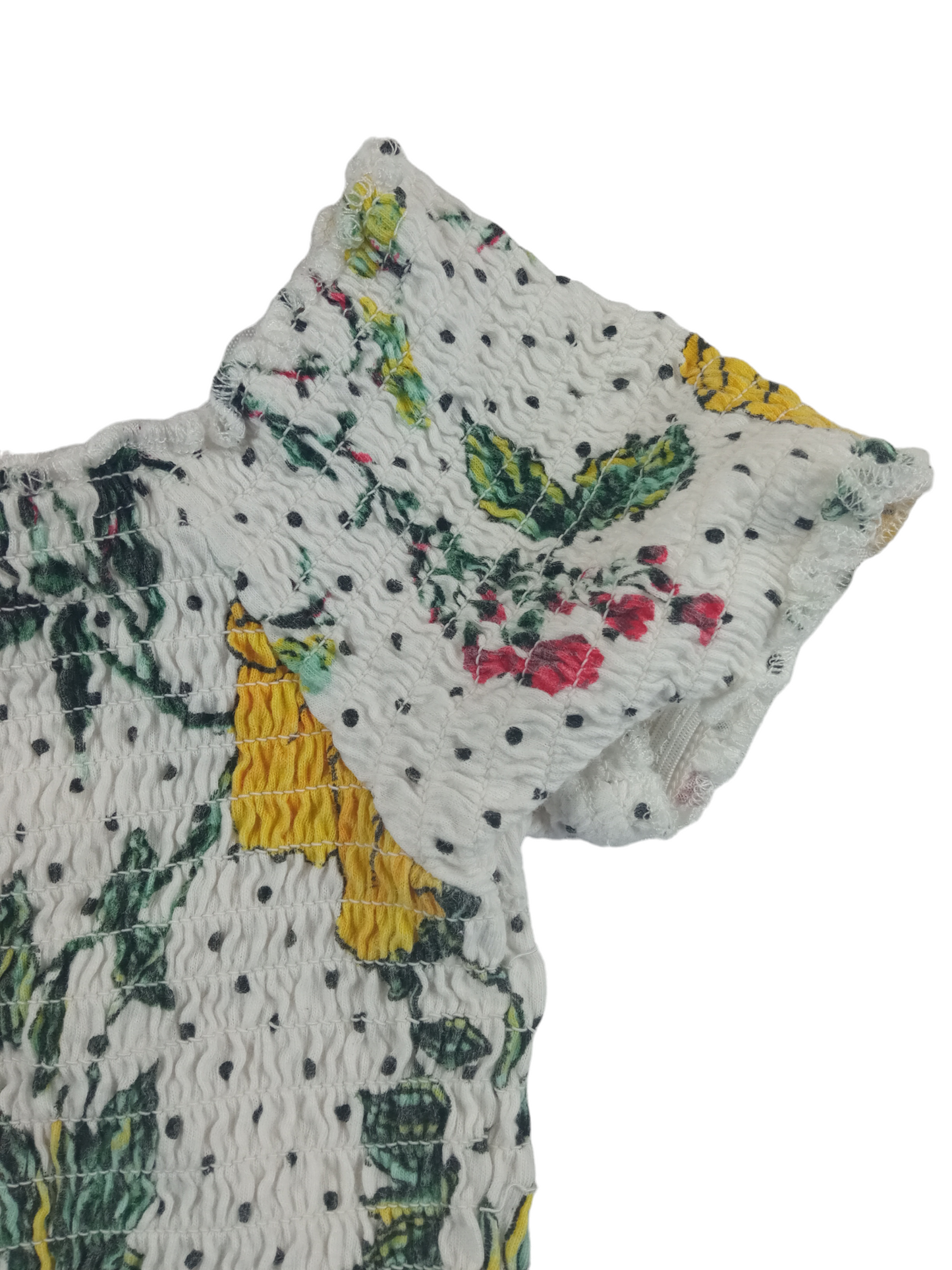 Crop top diseño floreado / Talla M