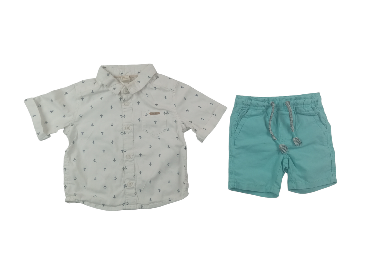 Conjunto short-camisa / 6-9 meses