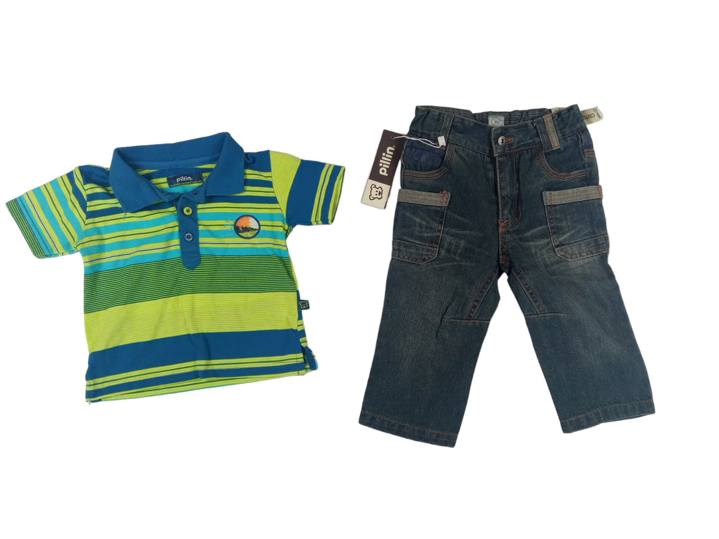 Conjunto pantalón-polera / 9 meses
