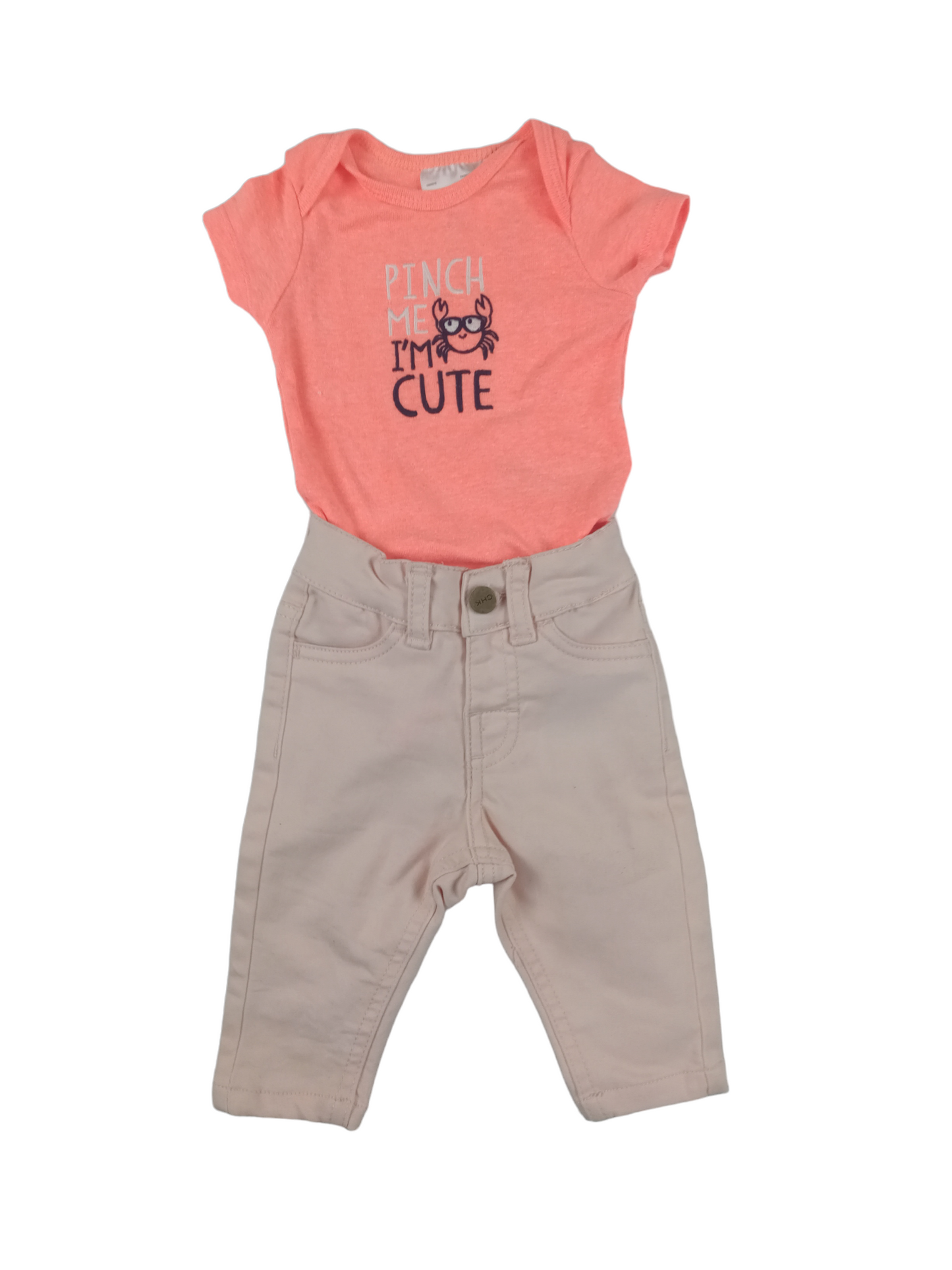 Conjunto pantalón-body / 3-6 meses