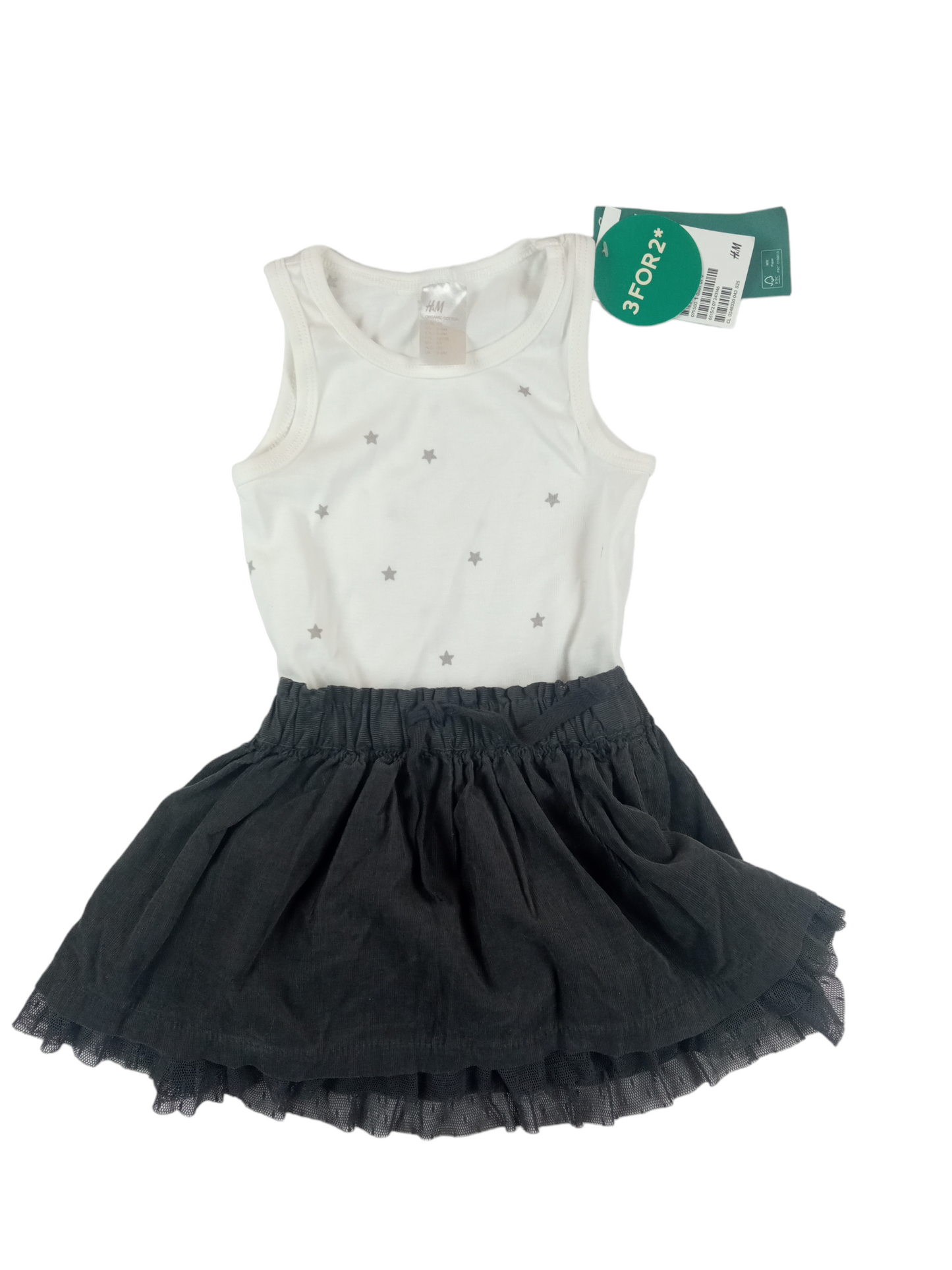 Conjunto falda-body / 6 meses