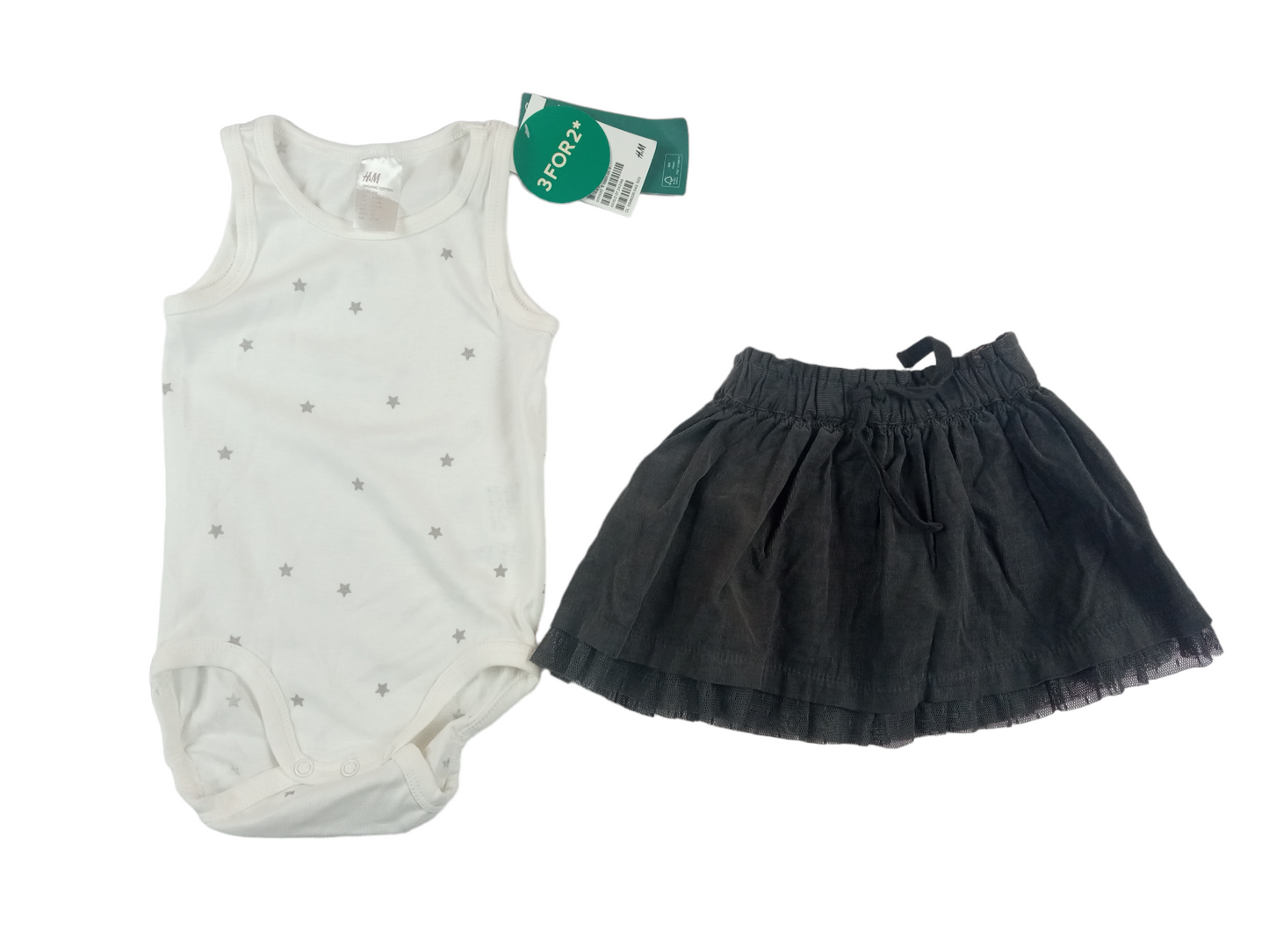 Conjunto falda-body / 6 meses