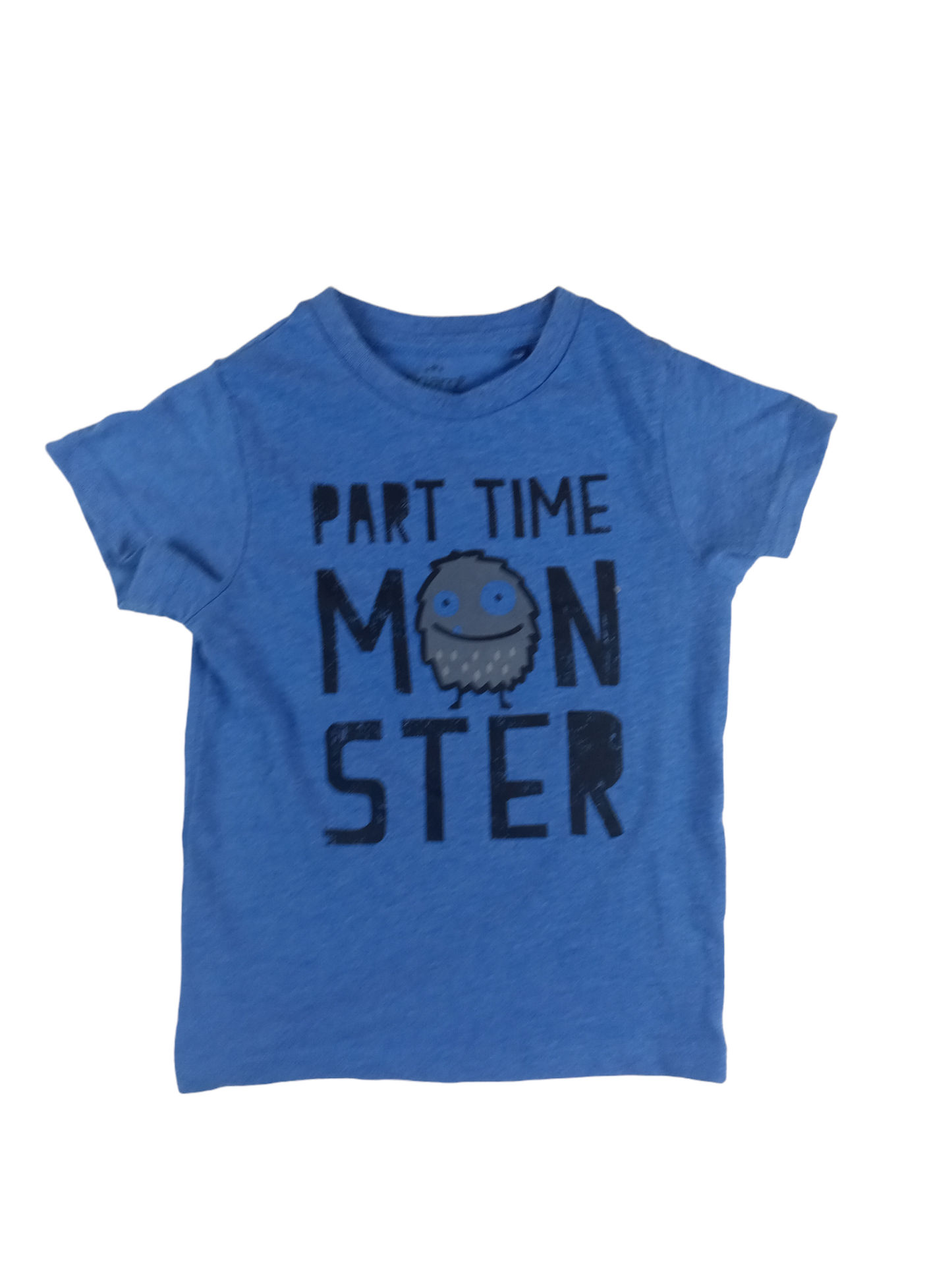 Polera azul manga corta / Talla 2