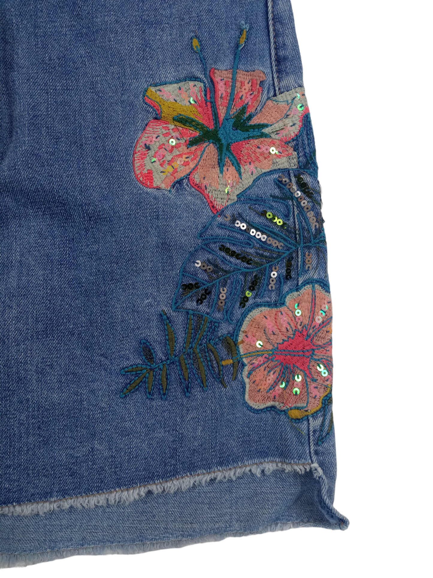Falda flores bordadas Marquis / Talla S