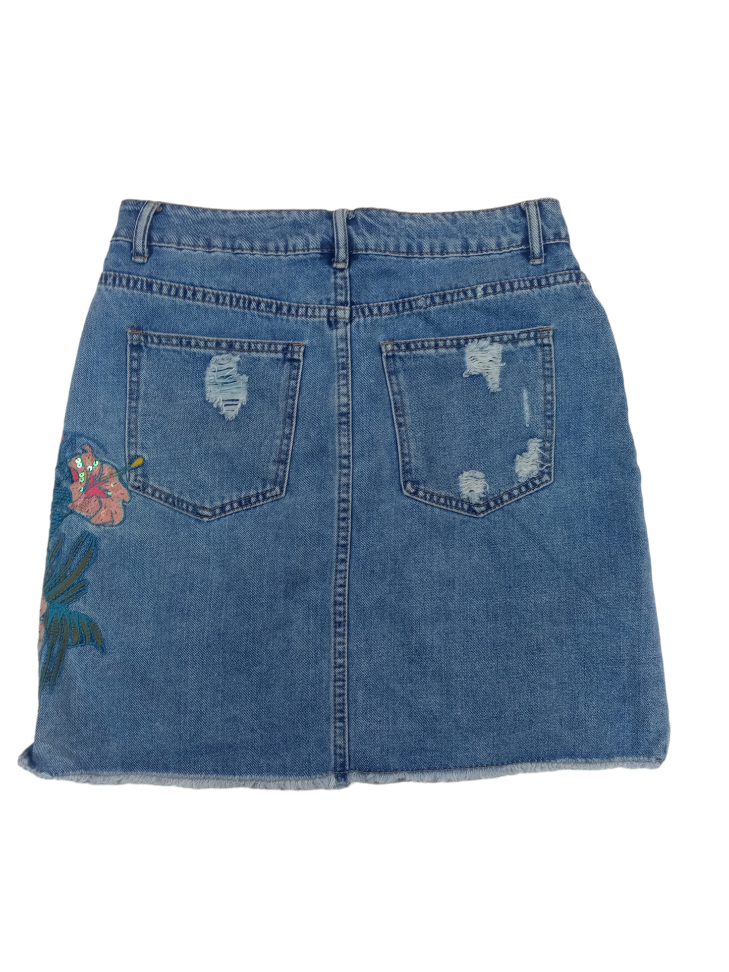 Falda flores bordadas Marquis / Talla S
