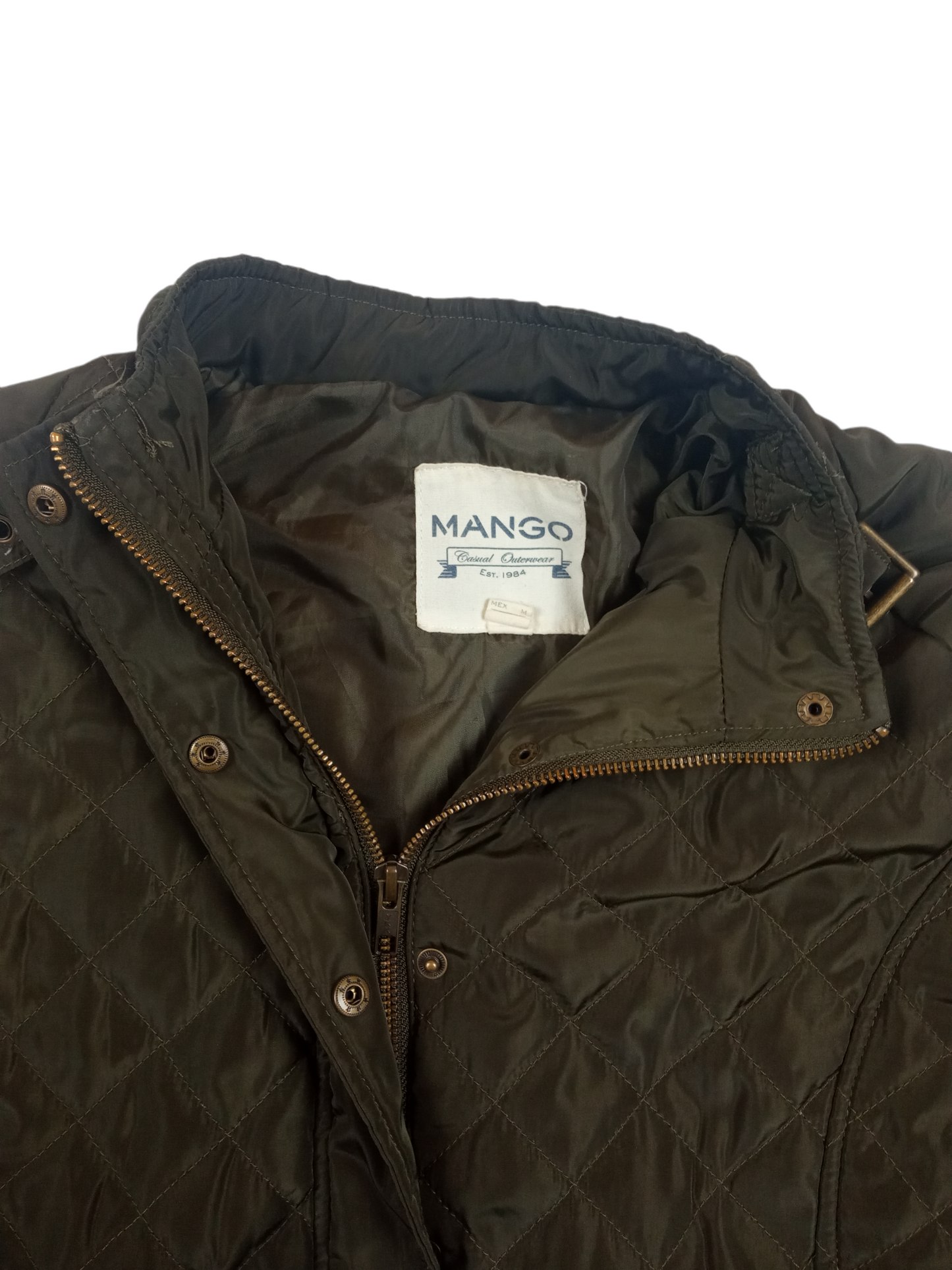 Chaqueta verde musgo Mango / Talla M