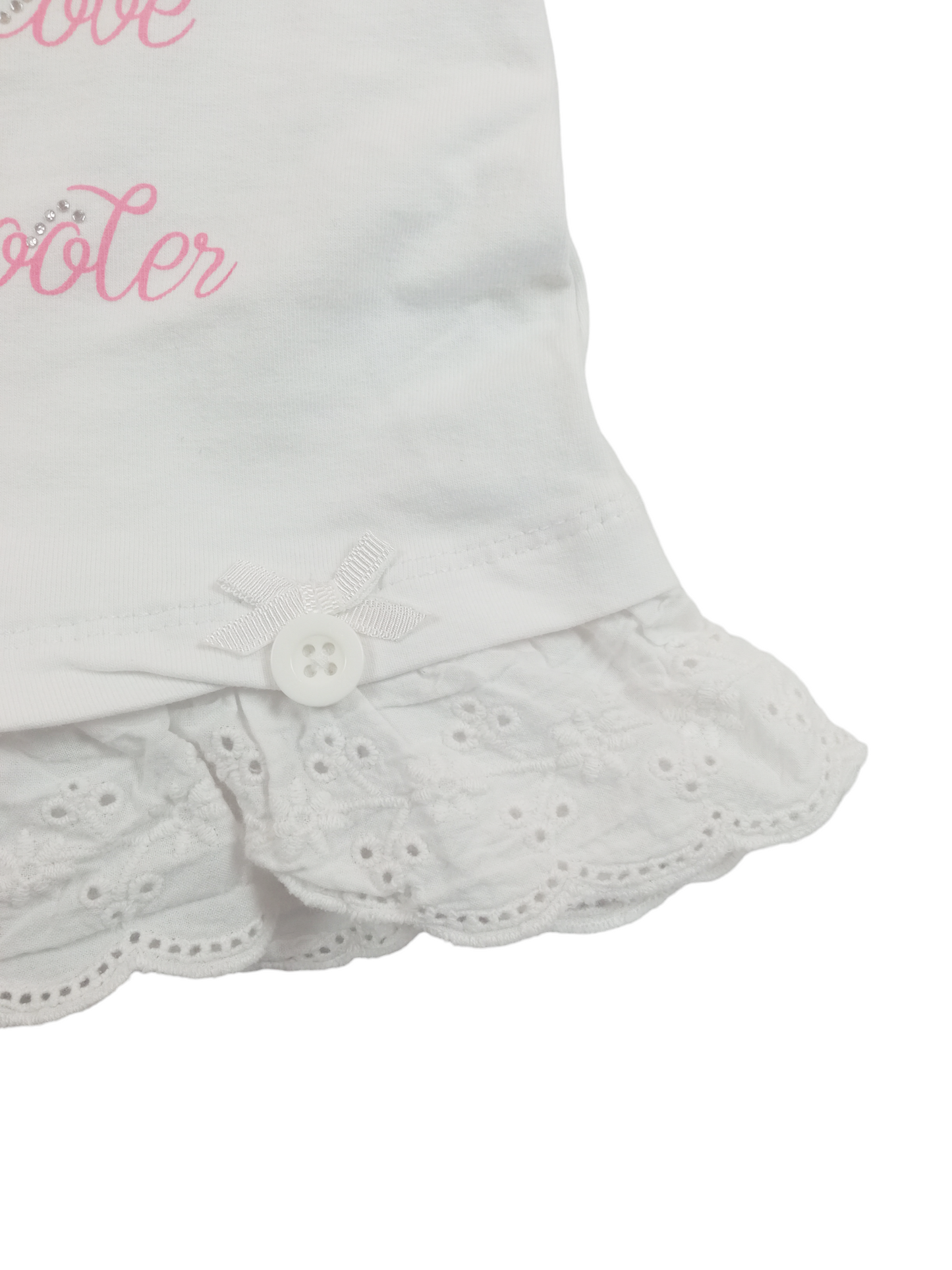Polera blanca / 9 meses