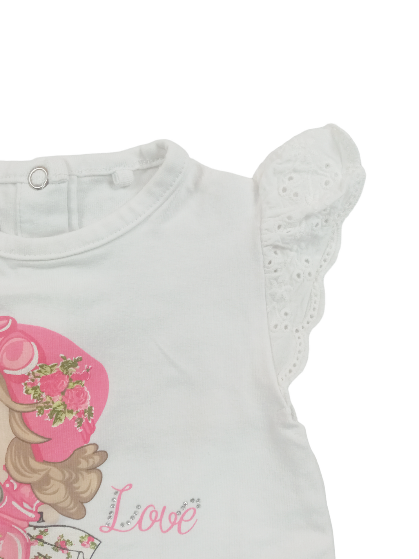 Polera blanca / 9 meses