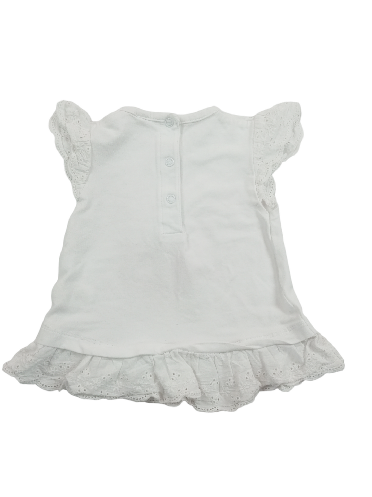 Polera blanca / 9 meses