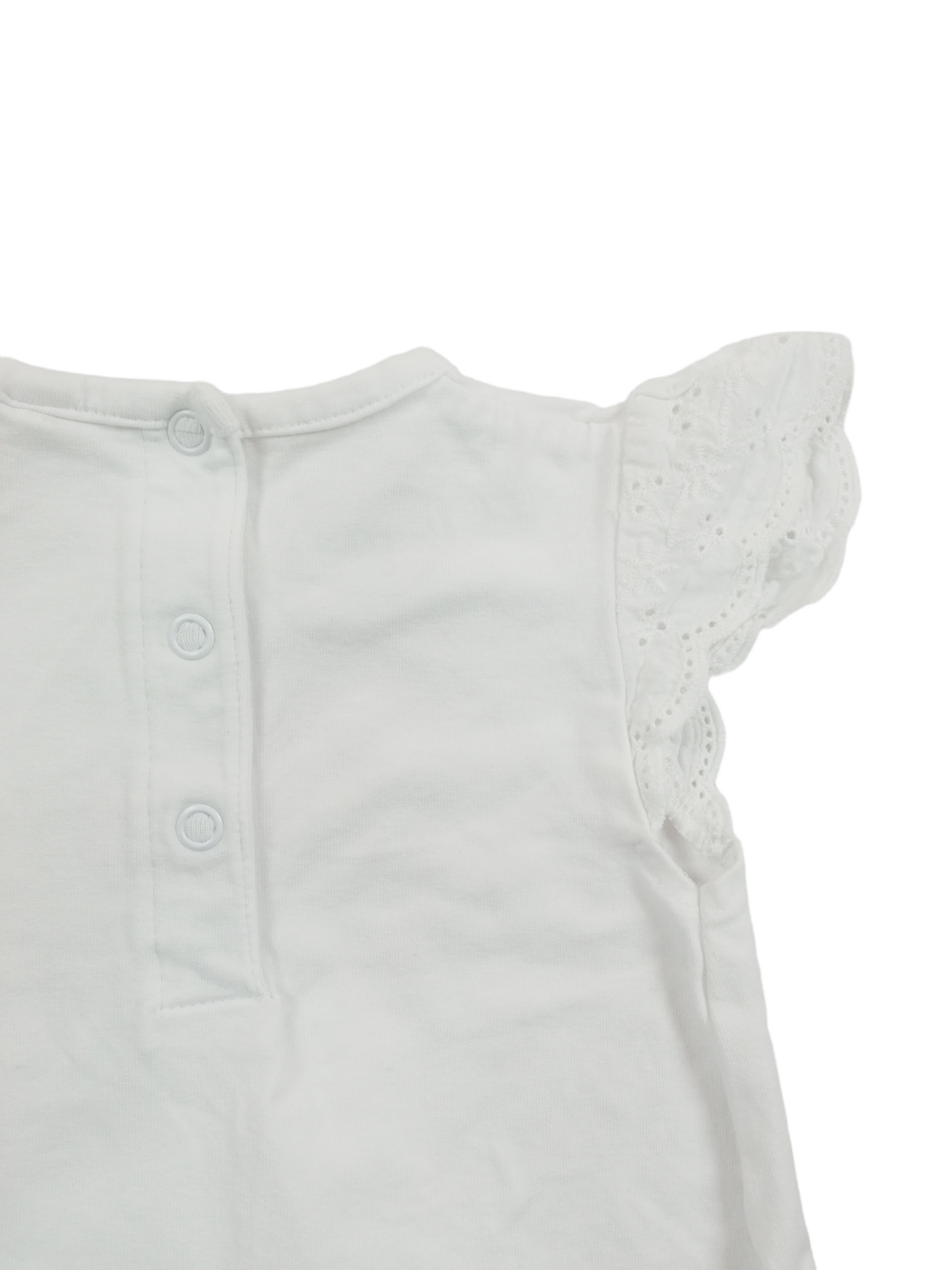 Polera blanca / 9 meses