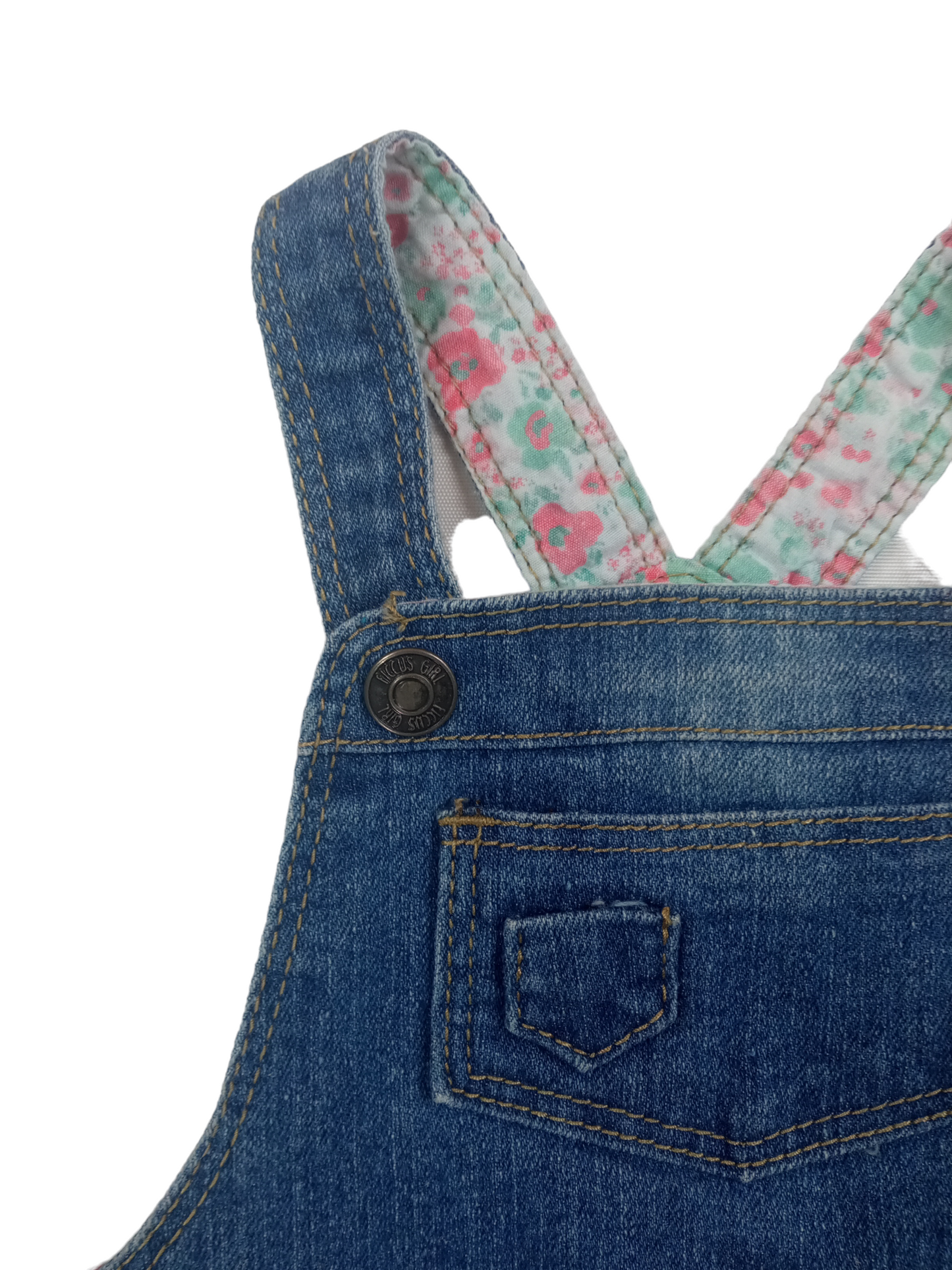 Vestido jardinera/ 3-6 meses