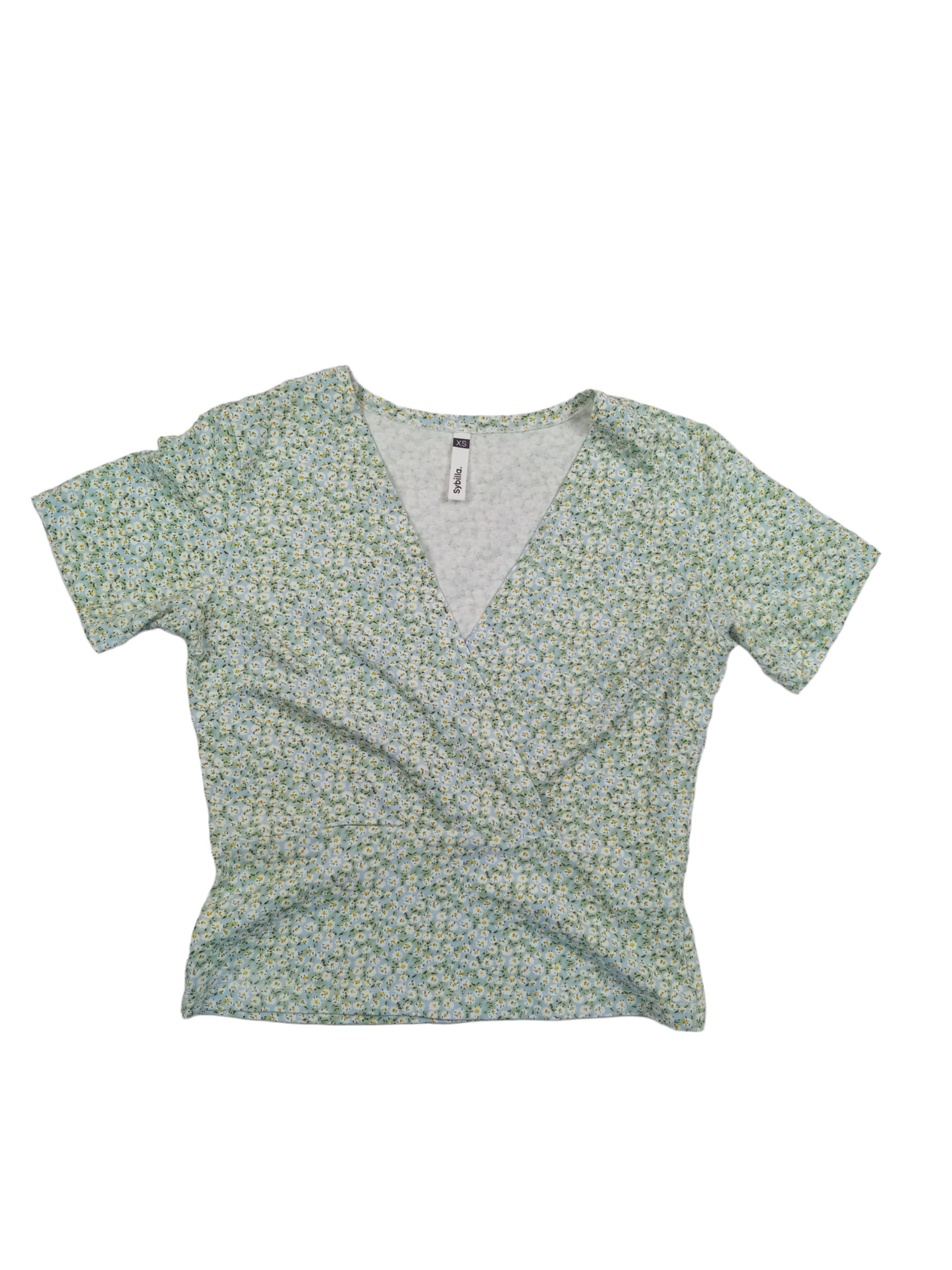 Polera flores / talla XS
