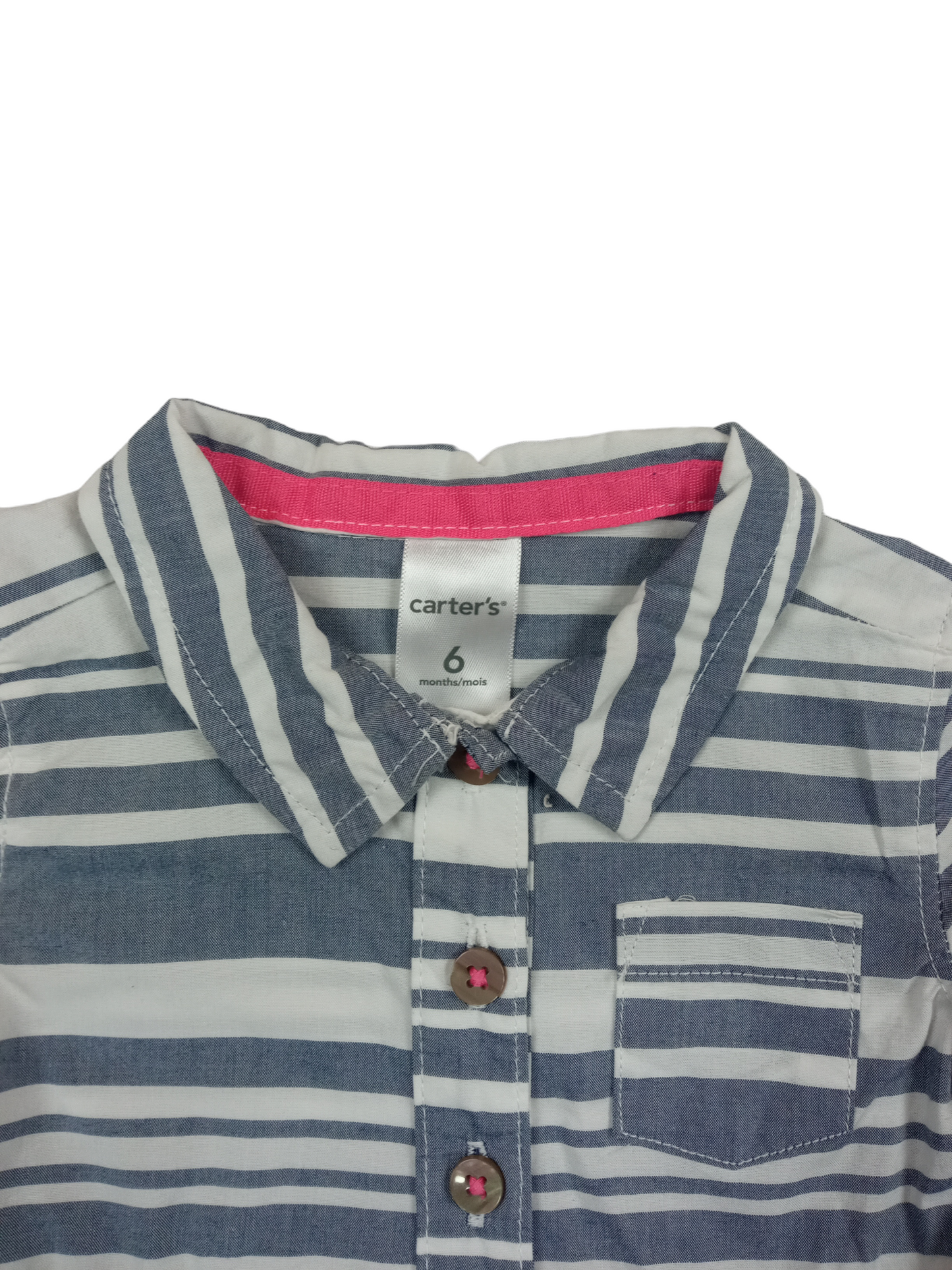 Vestido rayas/ 6 meses