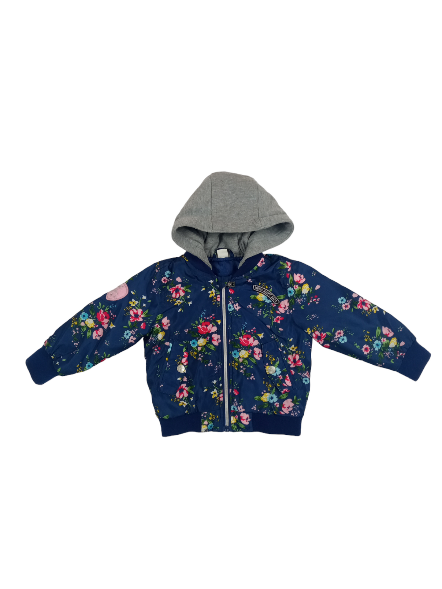 Parka floreada/ talla 2