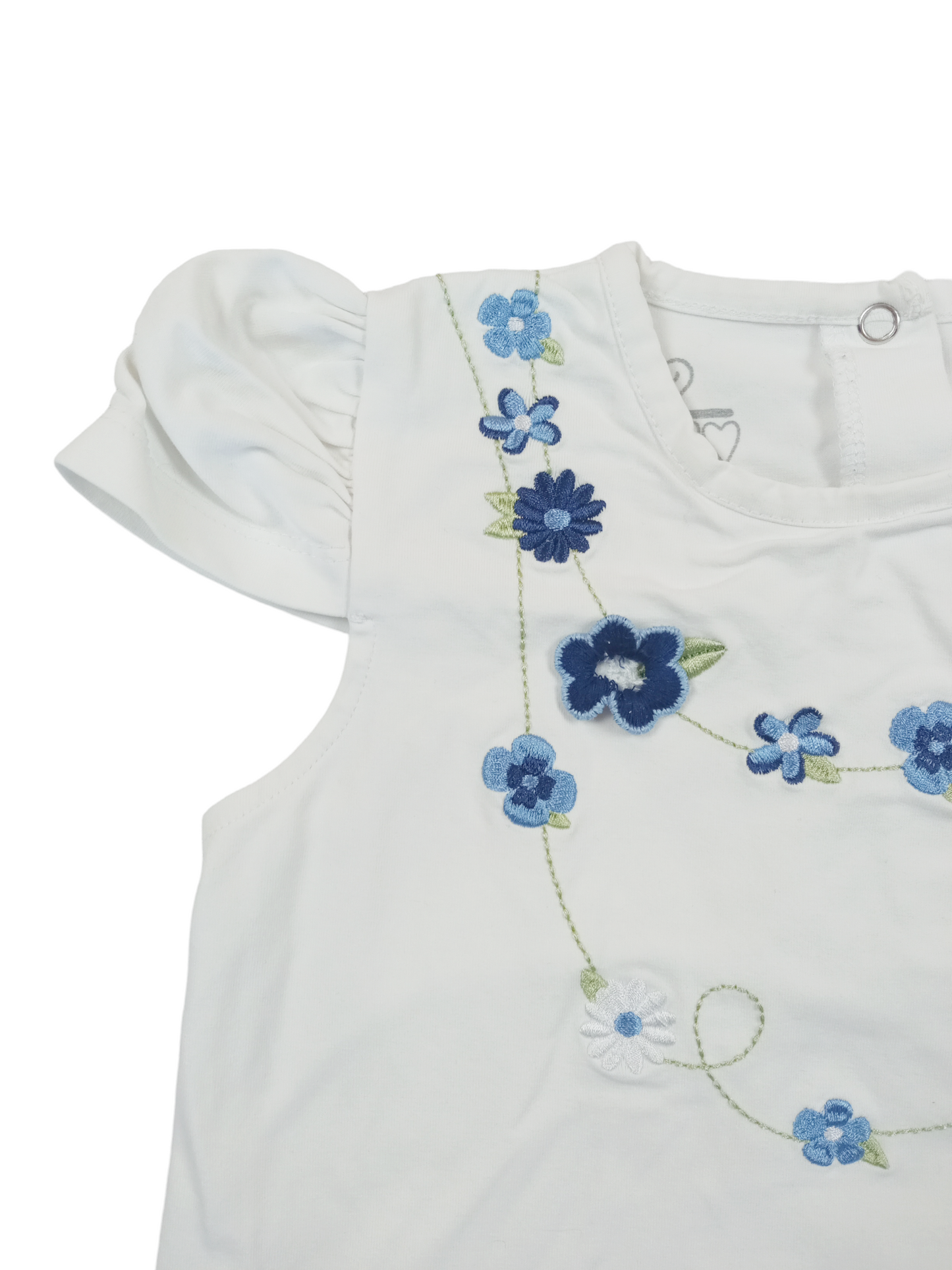 Polera flores/ talla 3