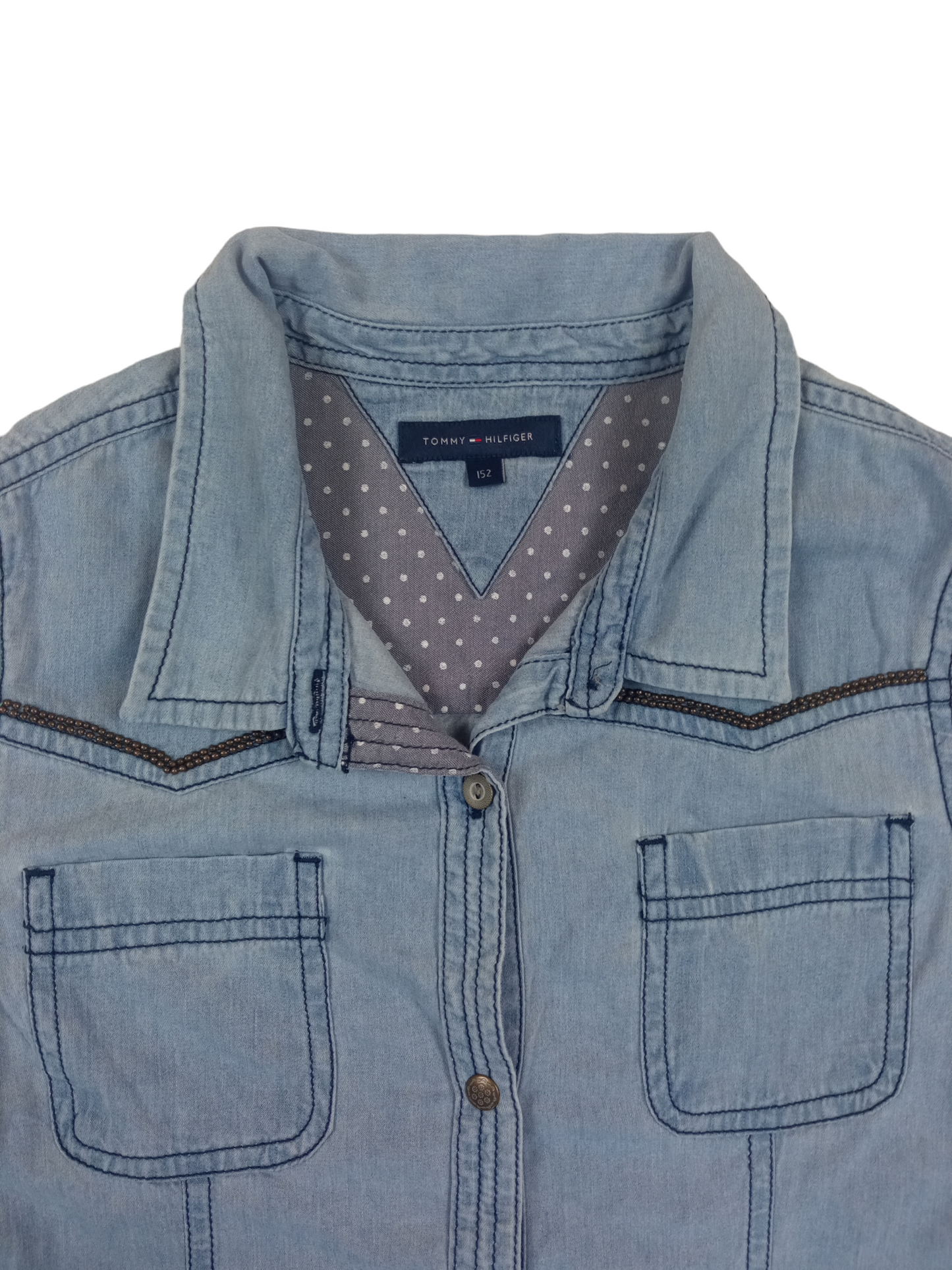 Camisa de mezclilla Tommy Hilgiger / Talla 12