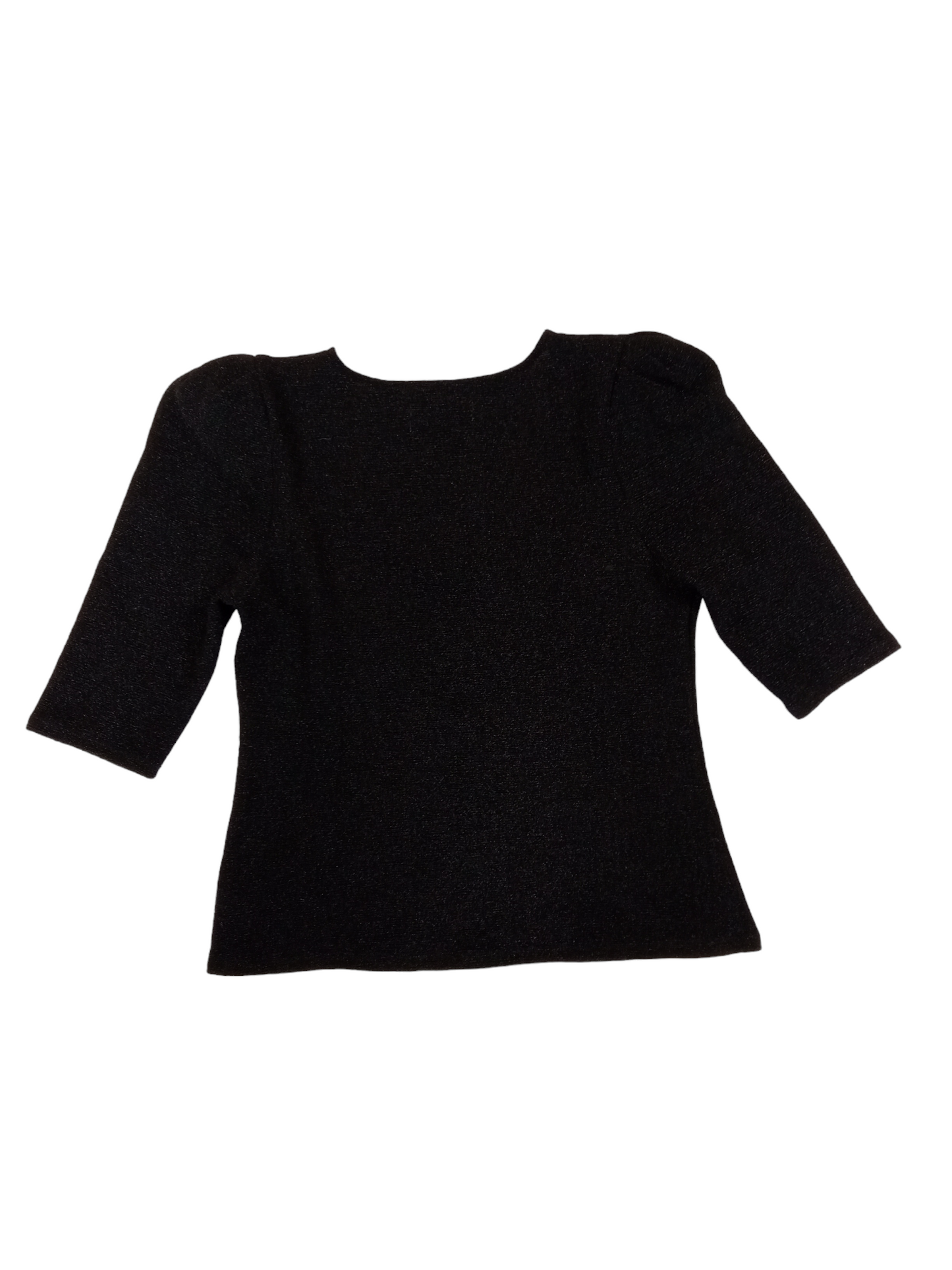 Blusa negra con hombreras Alaniz / Talla M