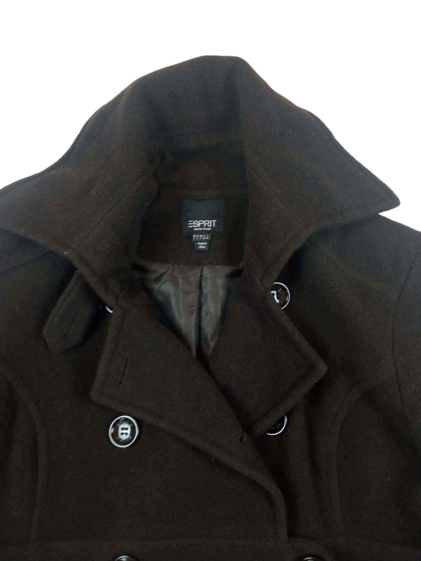 Abrigo negro/ talla L