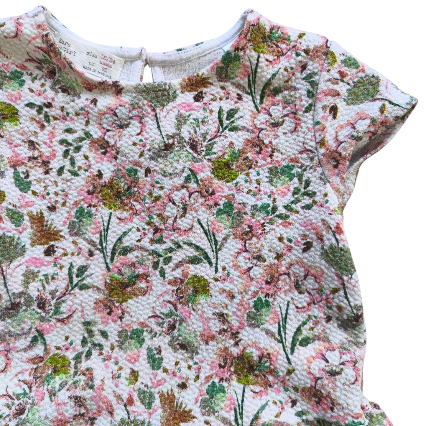 Vestido estampado floral / Talla 18-24 meses