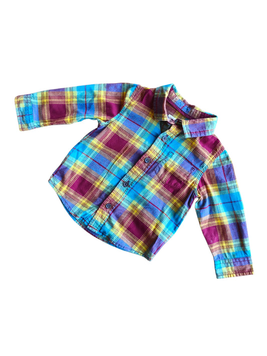 Camisa cuadrillé / 12 meses