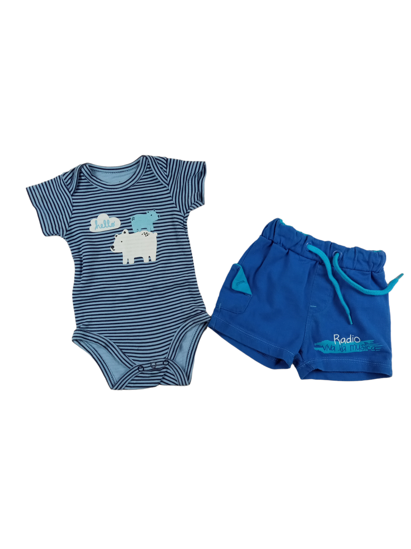 Conjunto short-body / 3 meses