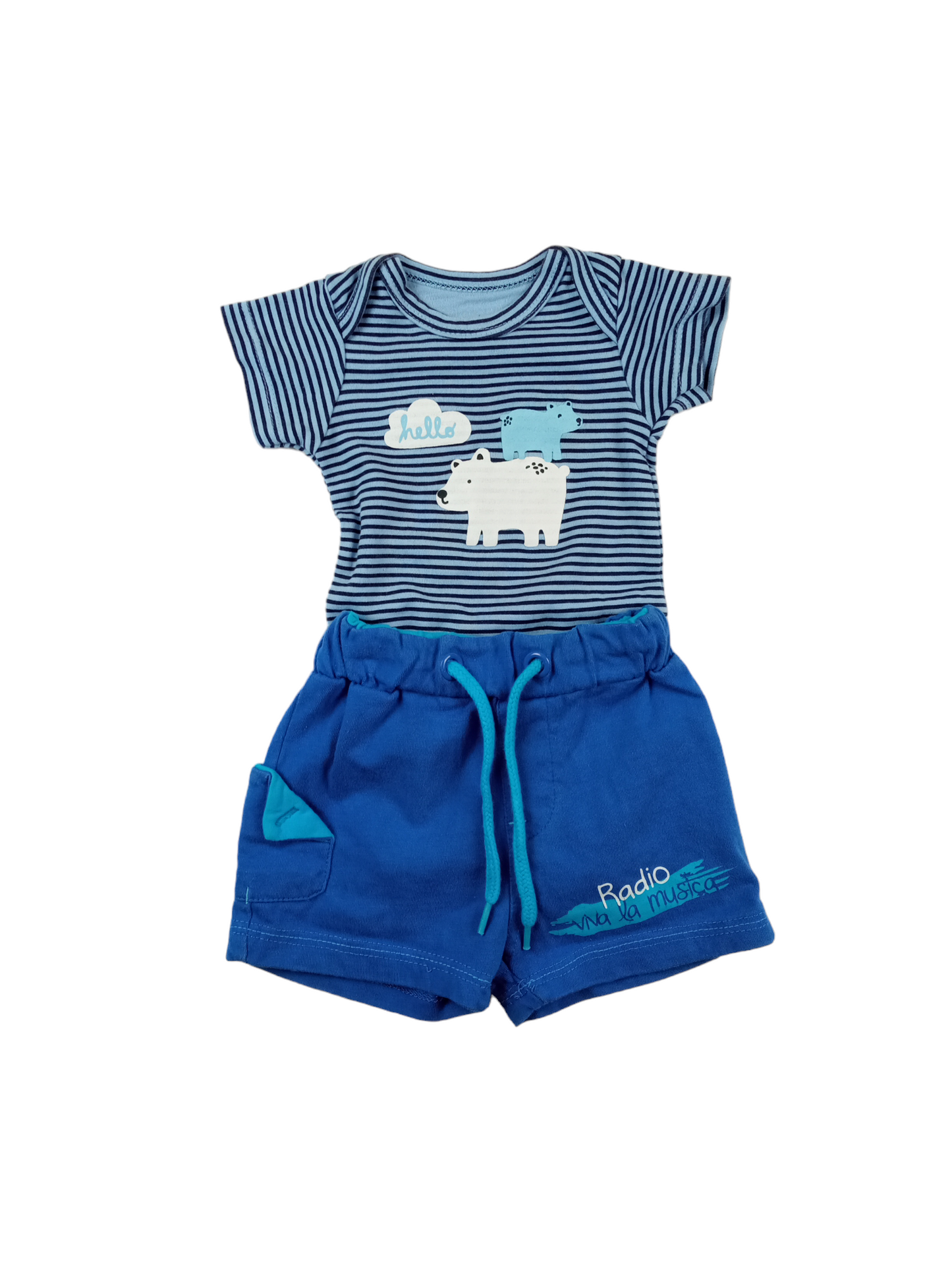 Conjunto short-body / 3 meses