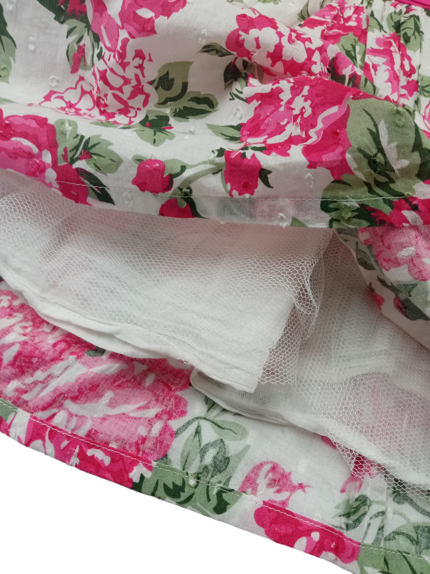 Vestido florado rosado / Talla 4