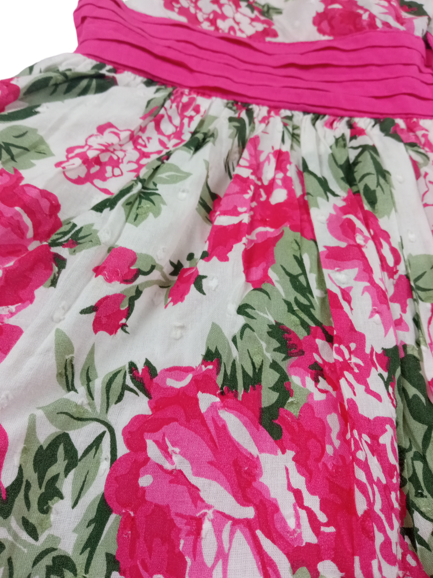 Vestido florado rosado / Talla 4