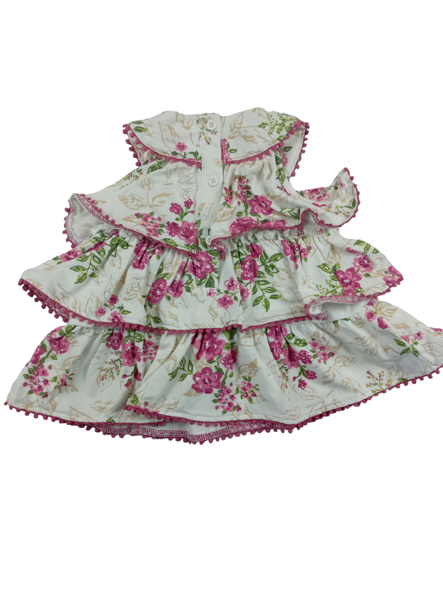 Vestido diseño vuelitos / 9 meses