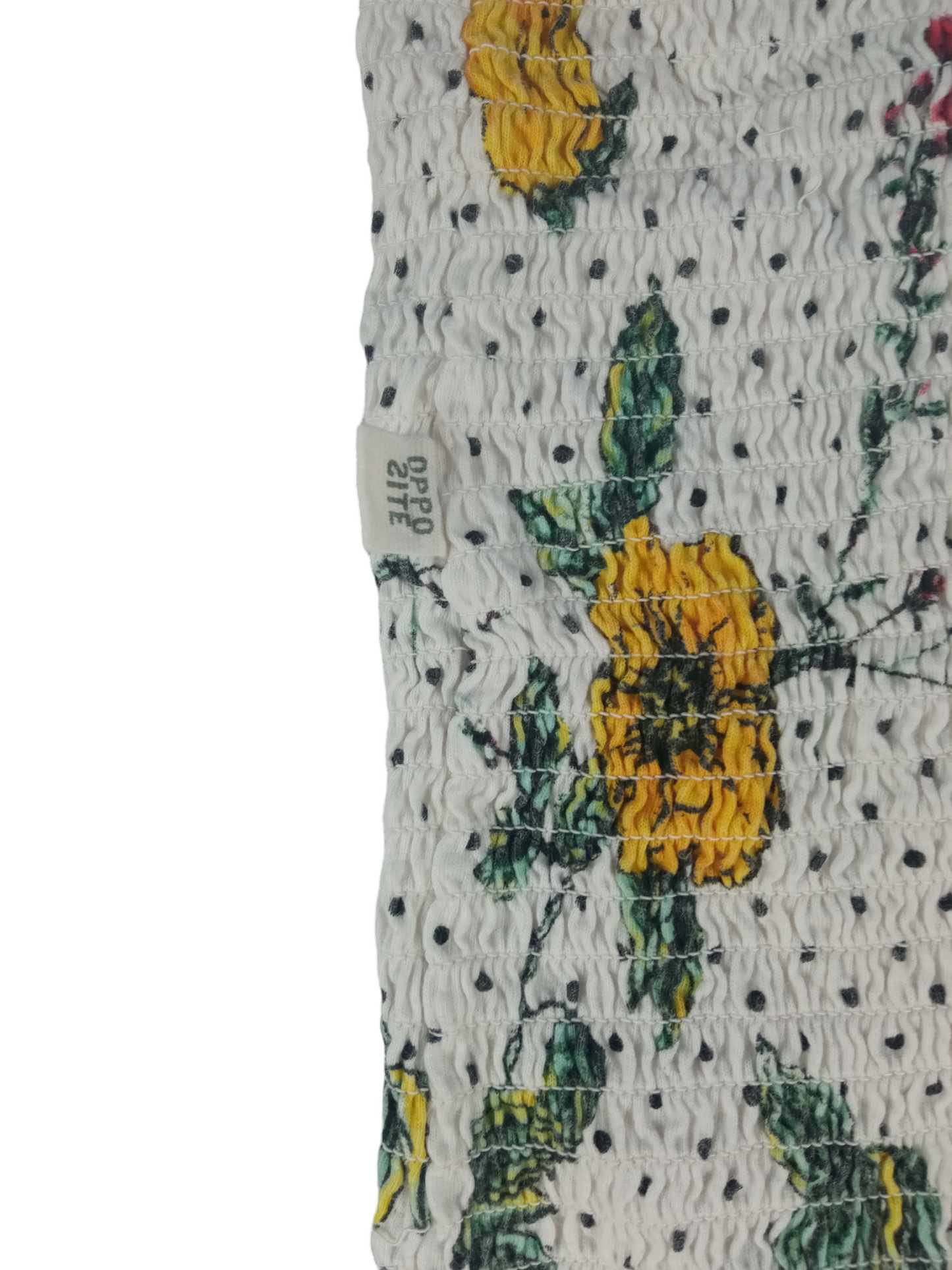 Crop top diseño floreado / Talla M