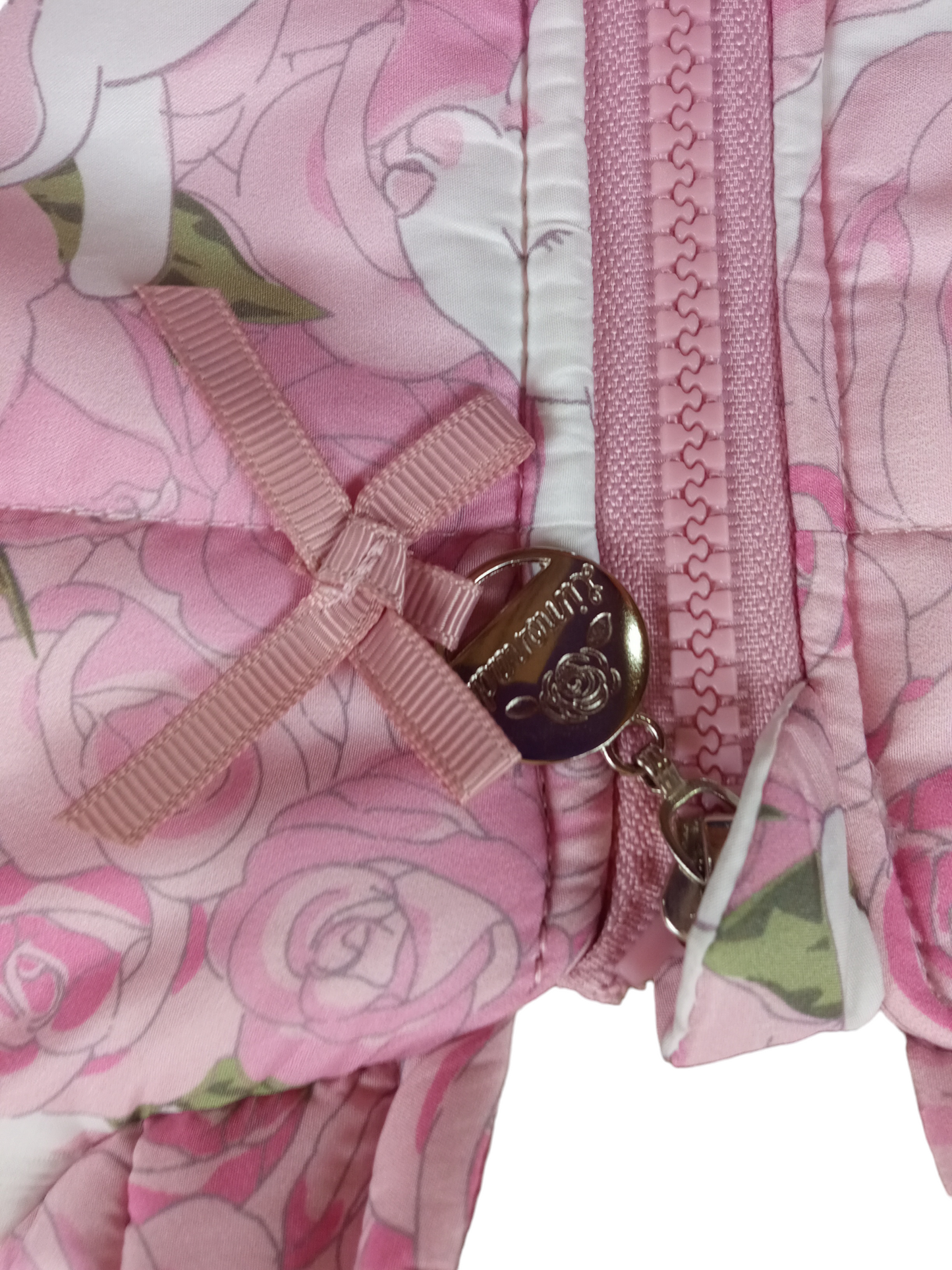 Parka sin mangas floreada / Talla 3 meses