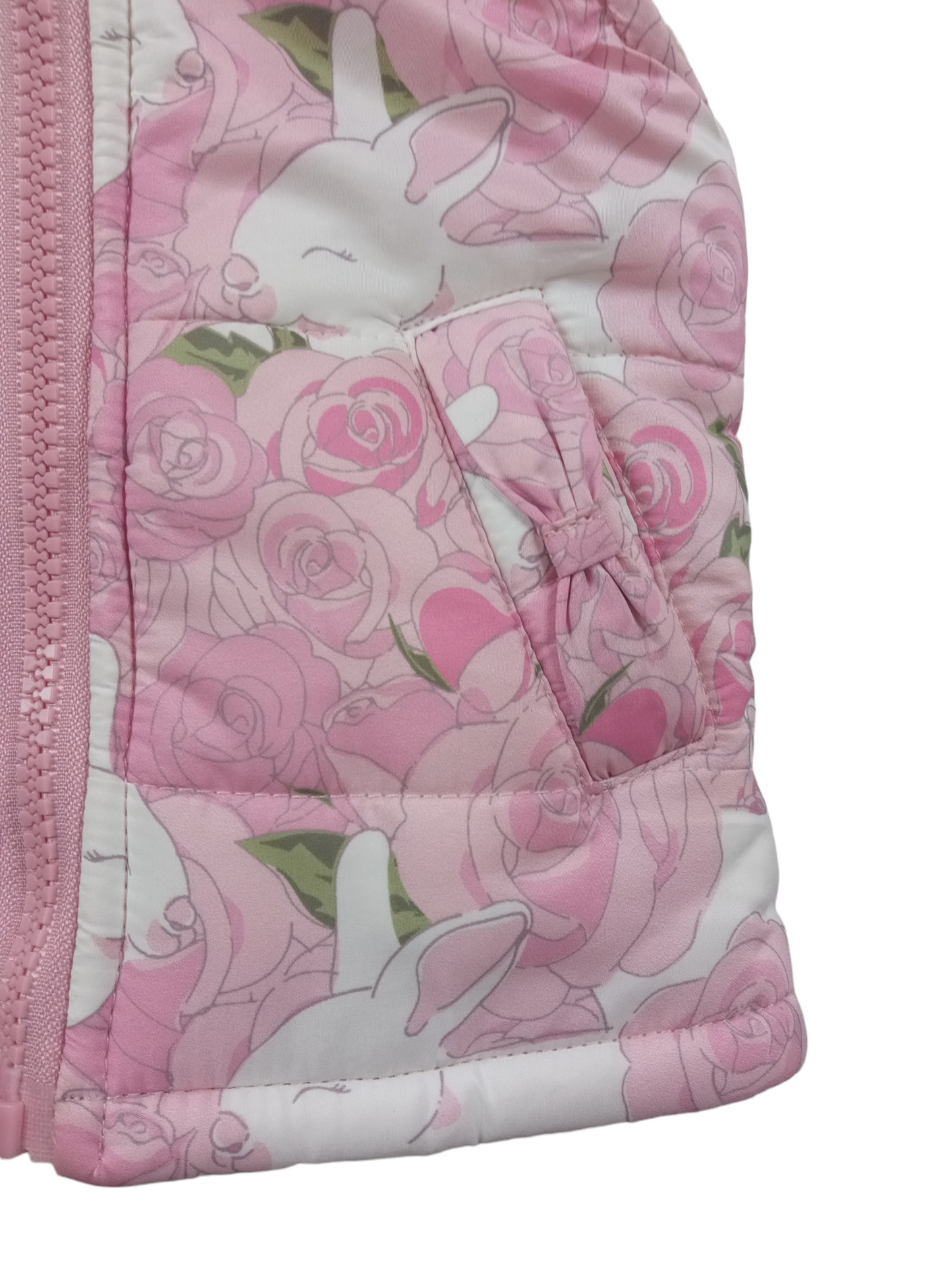 Parka sin mangas floreada / Talla 3 meses