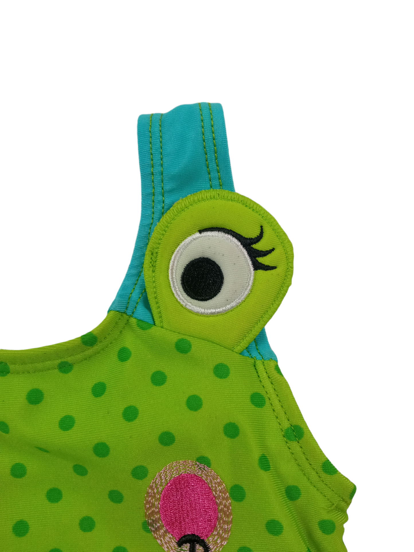 Traje de baño diseño ranita / 12 meses