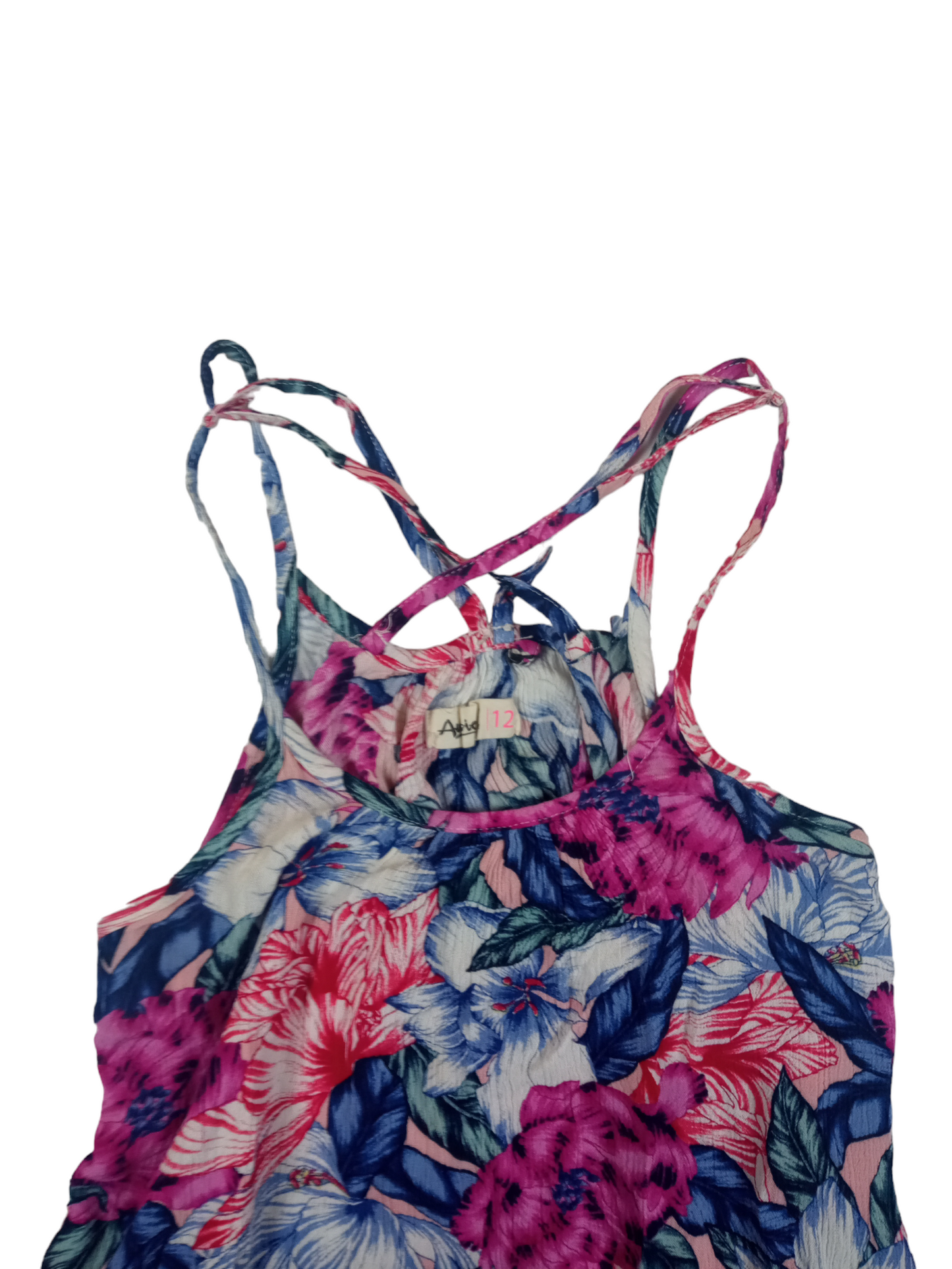 Vestido flores/ talla 12
