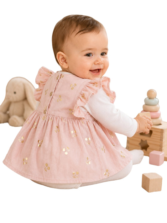 Vestido rosado / 4-6 meses
