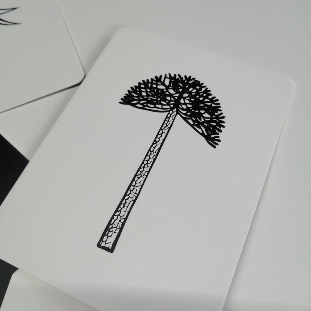 Tarjetas Ilustrativas de alto contraste Voqui