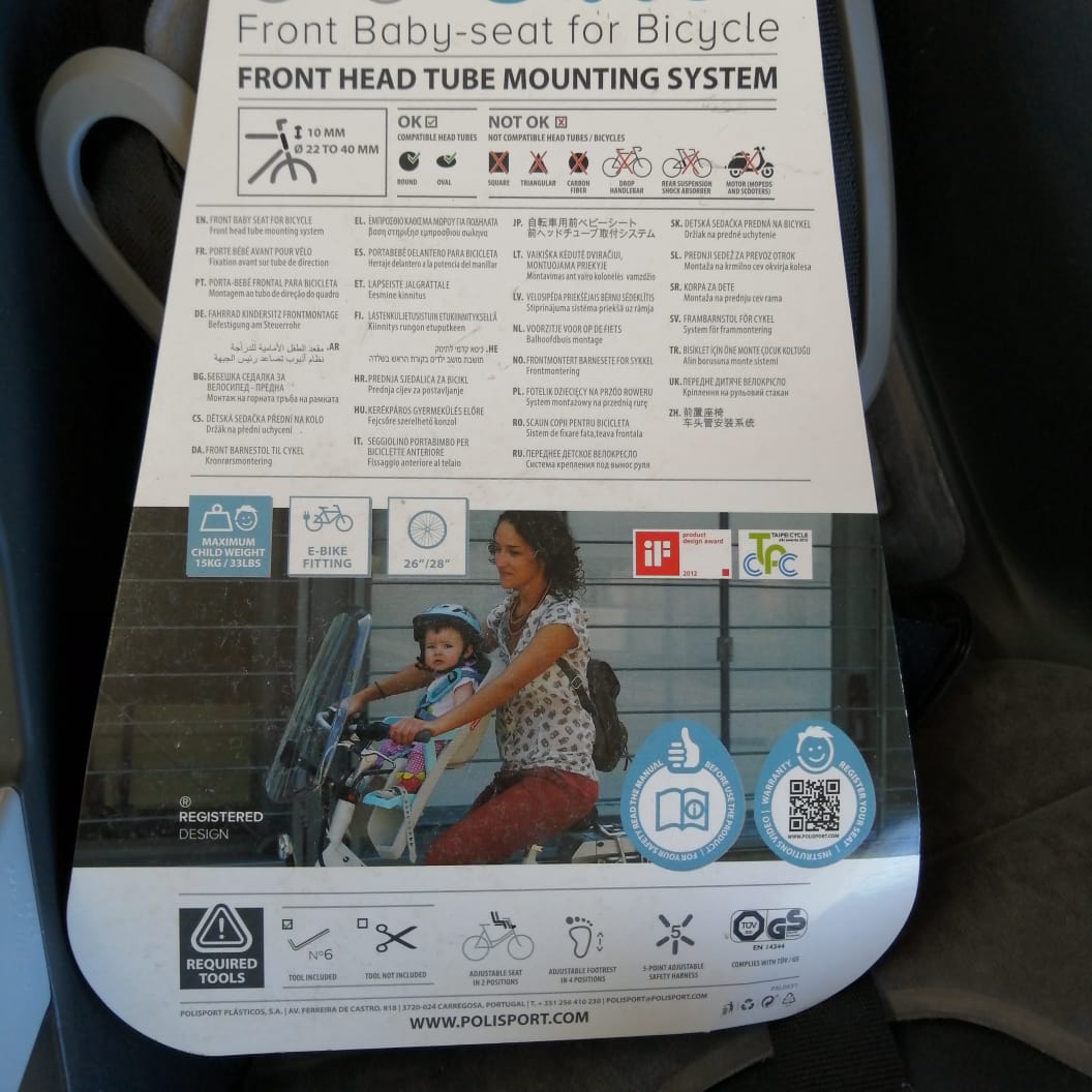Silla para bicileta.