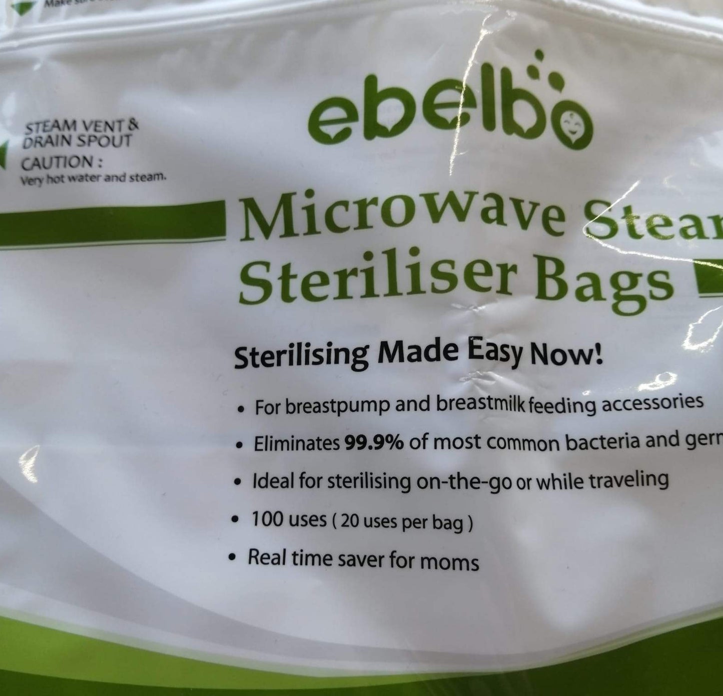 Bolsas esterilizadoras para microondas / 6 unidades.